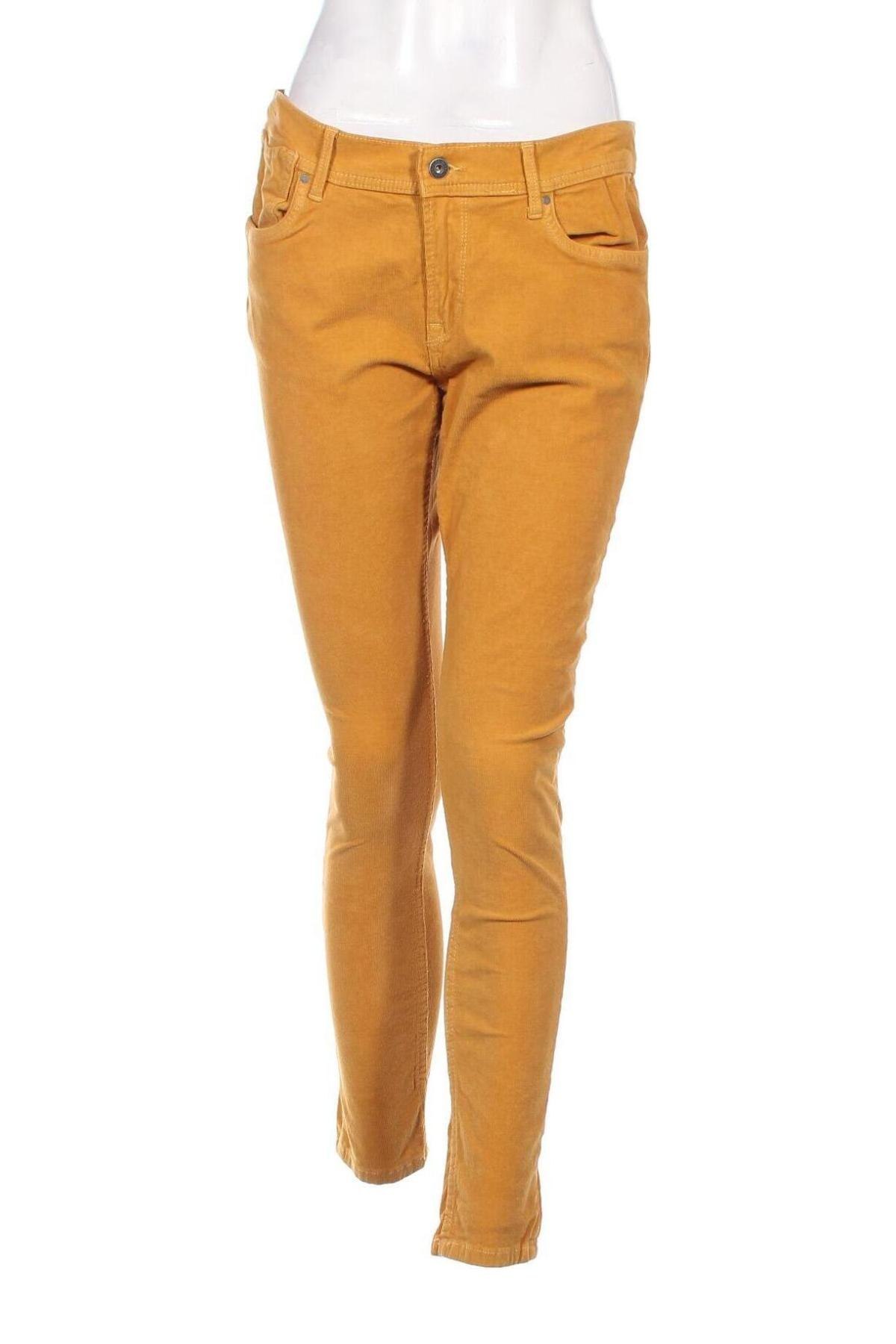 Pantaloni de velvet de femei Pepe Jeans, Mărime M, Culoare Galben, Preț 128,29 Lei