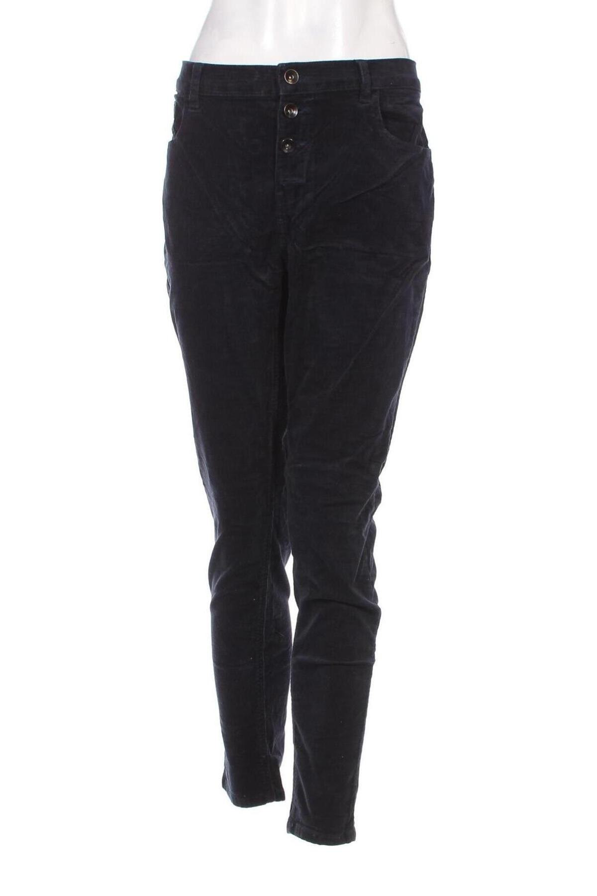 Pantaloni de velvet de femei Yessica, Mărime XL, Culoare Albastru, Preț 30,52 Lei