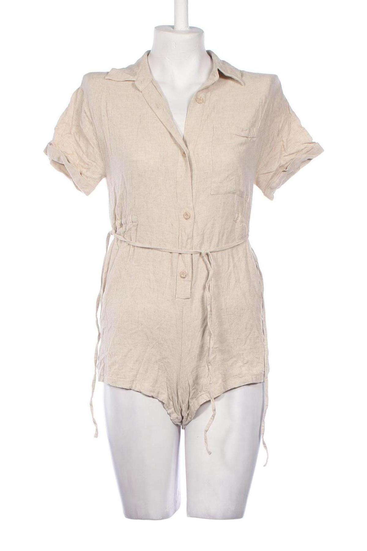 Damen Overall Pull&Bear, Größe S, Farbe Beige, Preis € 7,98