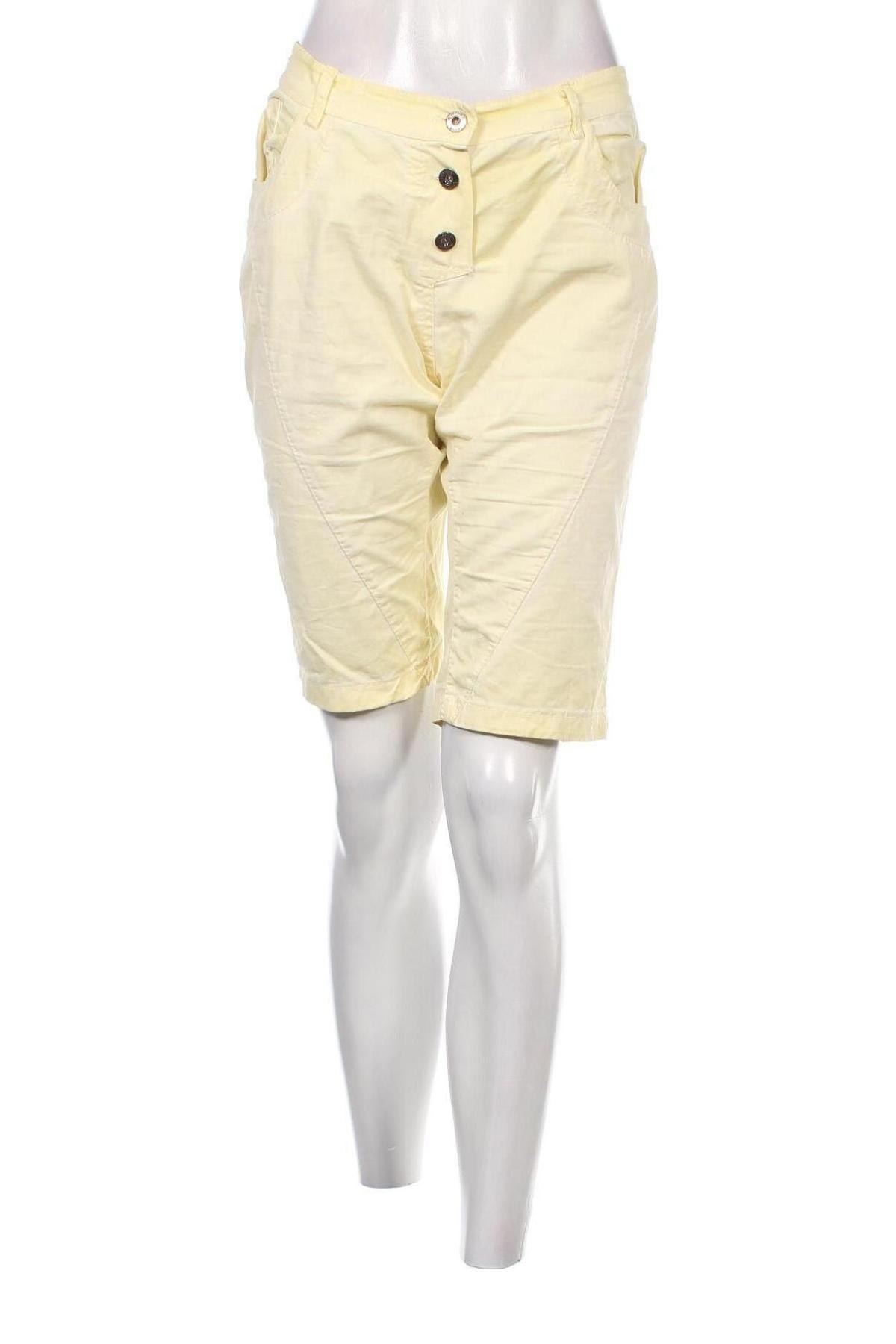 Γυναικείο κοντό παντελόνι, Μέγεθος L, Χρώμα Κίτρινο, Τιμή 9,72 €