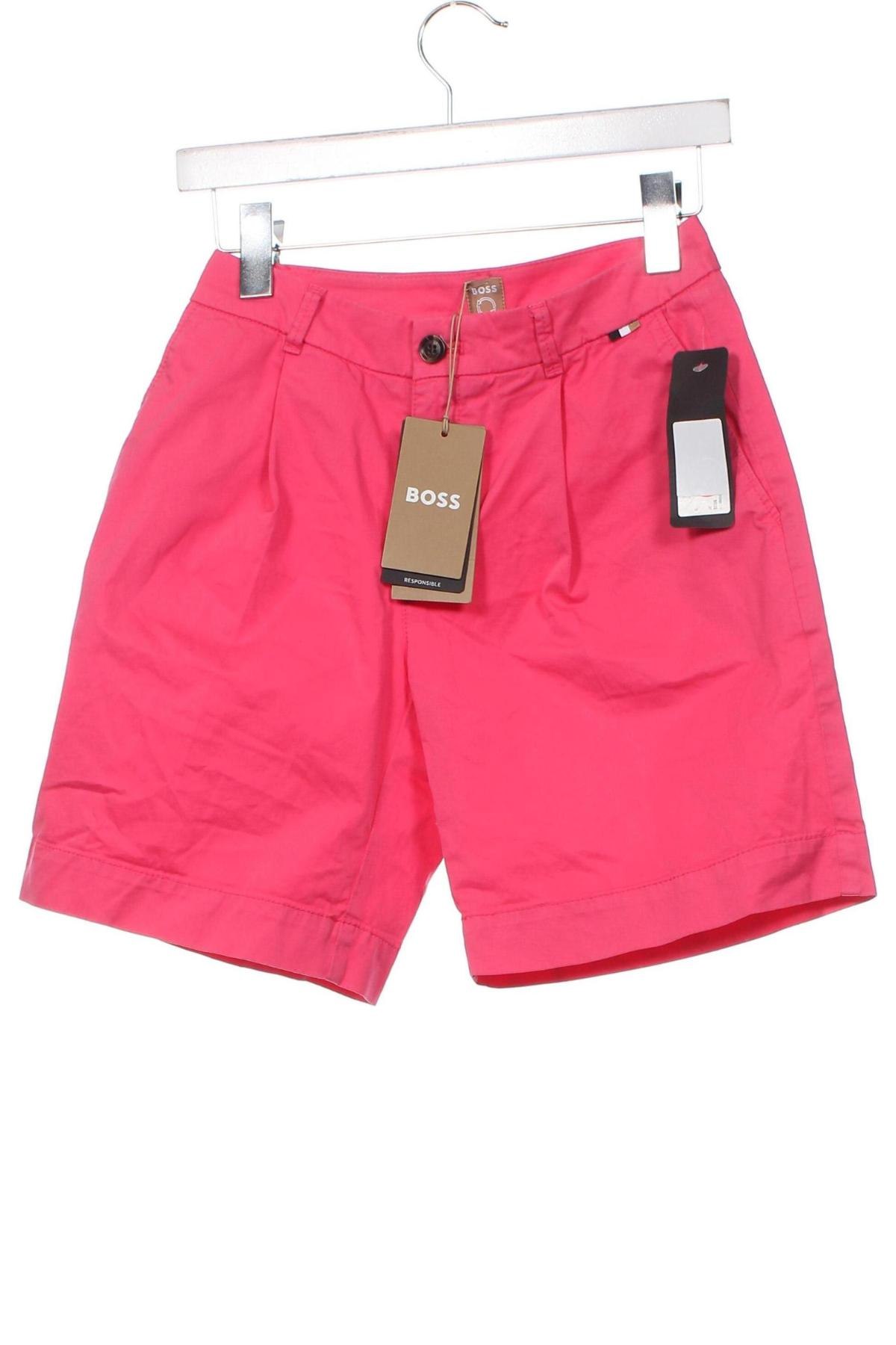Γυναικείο κοντό παντελόνι BOSS, Μέγεθος XS, Χρώμα Ρόζ , Τιμή 75,69 €