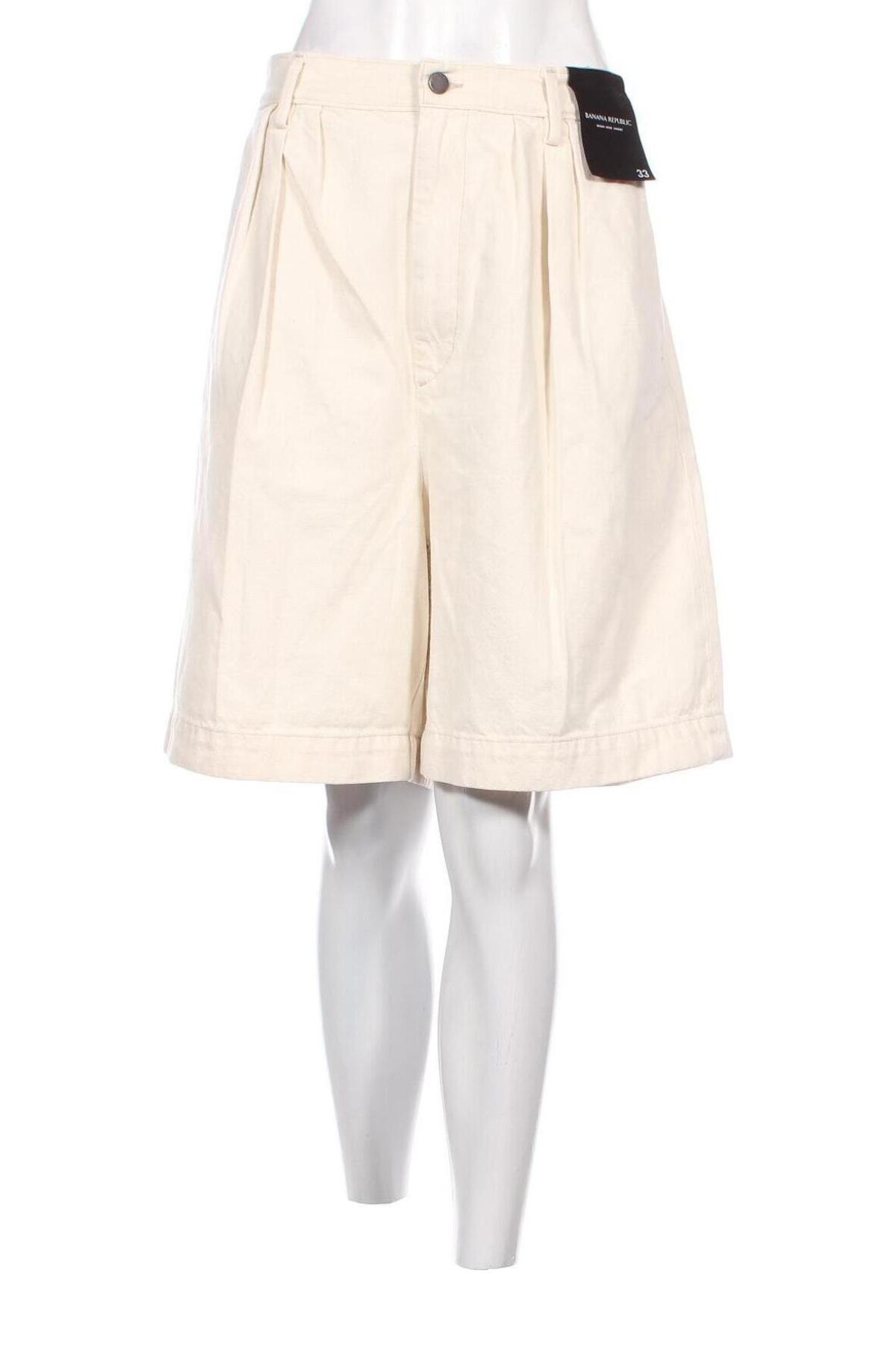 Γυναικείο κοντό παντελόνι Banana Republic, Μέγεθος XXL, Χρώμα Εκρού, Τιμή 52,06 €