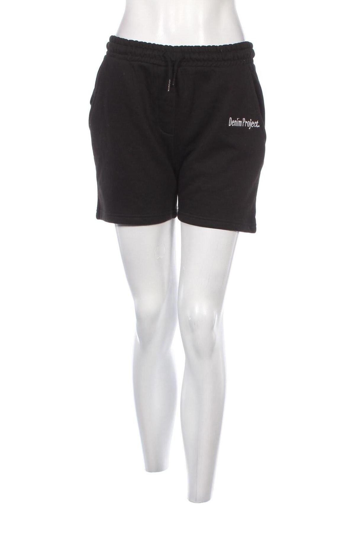 Дамски къс панталон Denim Project, Размер XL, Цвят Черен, Цена 12,32 лв.
