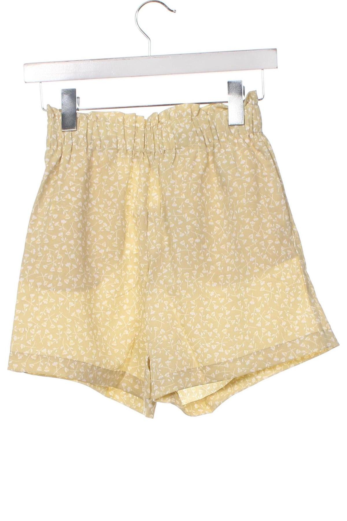 Γυναικείο κοντό παντελόνι Monki, Μέγεθος XXS, Χρώμα Κίτρινο, Τιμή 2,14 €