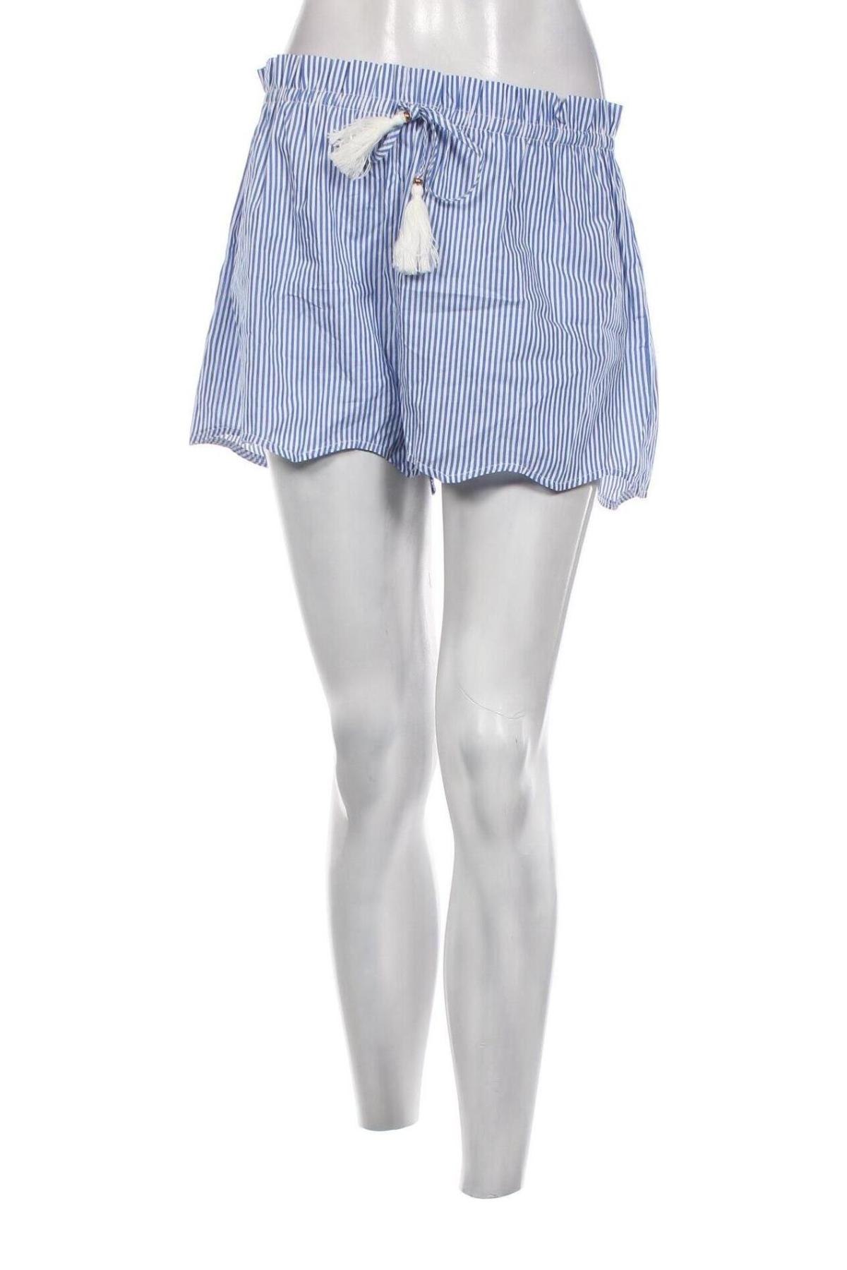 Pantaloni scurți de femei Romwe, Mărime L, Culoare Albastru, Preț 45,46 Lei