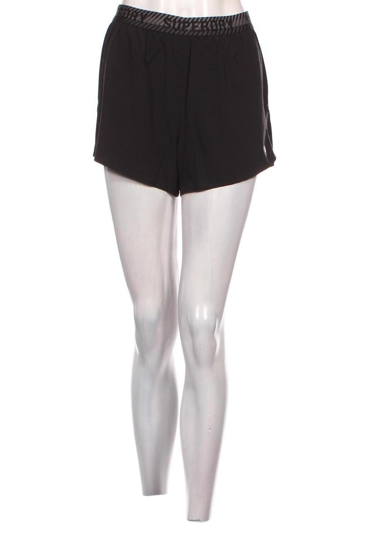 Γυναικείο κοντό παντελόνι Superdry, Μέγεθος M, Χρώμα Μαύρο, Τιμή 21,43 €