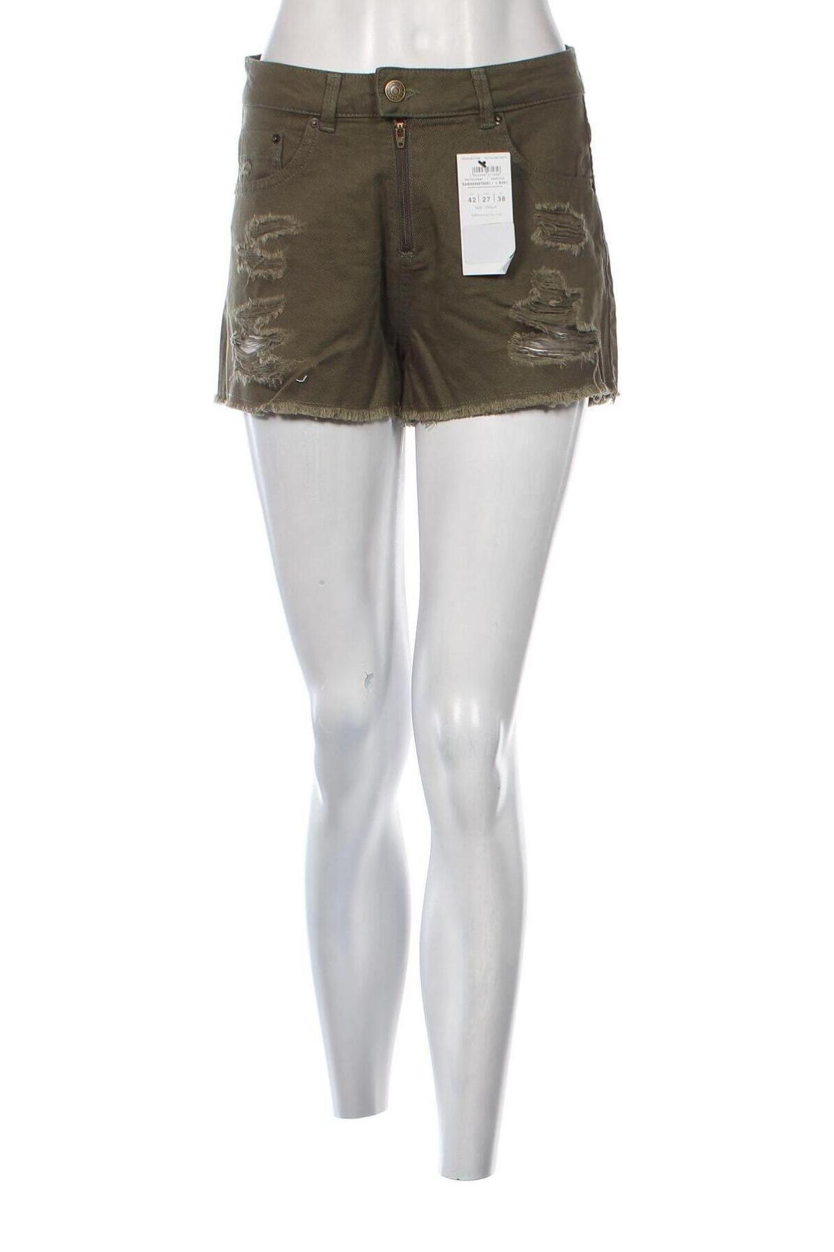 Pantaloni scurți de femei Terranova, Mărime M, Culoare Verde, Preț 40,29 Lei