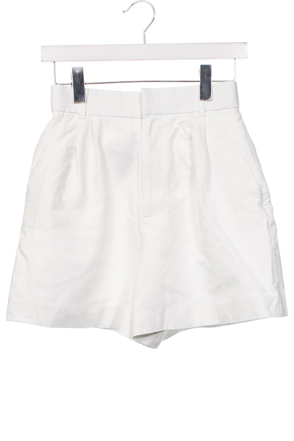 Γυναικείο κοντό παντελόνι Zara, Μέγεθος XS, Χρώμα Λευκό, Τιμή 10,23 €
