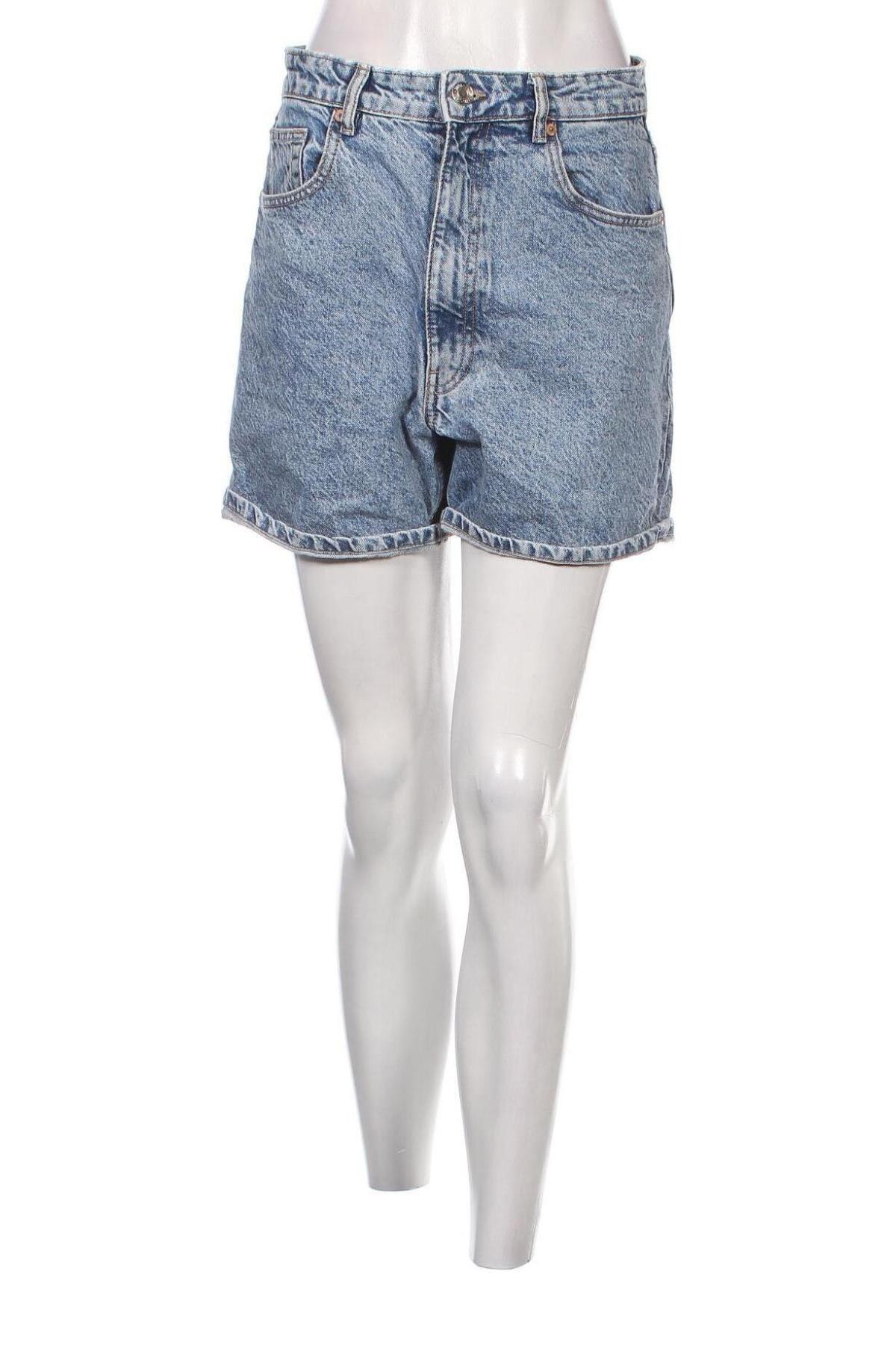 Pantaloni scurți de femei Zara, Mărime M, Culoare Albastru, Preț 101,96 Lei