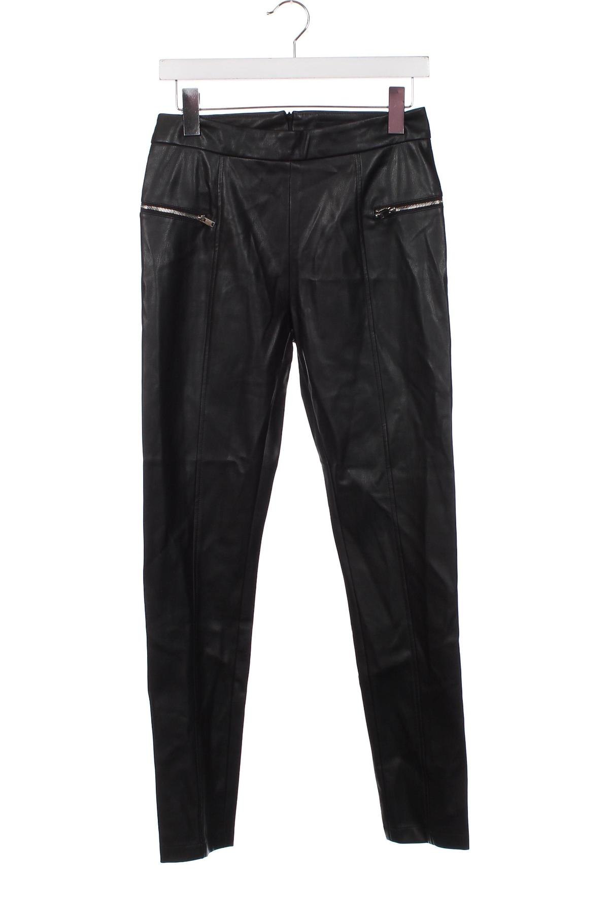 Pantaloni de piele pentru damă Etam, Mărime S, Culoare Negru, Preț 56,29 Lei