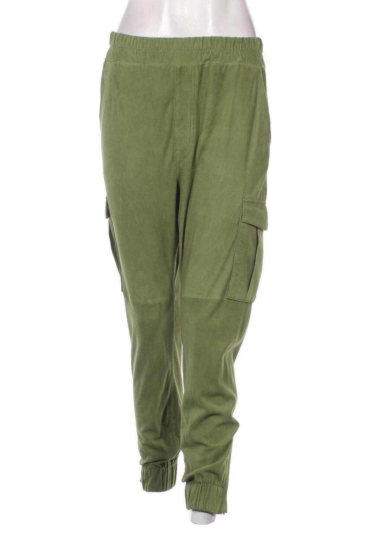 Pantaloni de piele pentru damă Oakwood, Mărime S, Culoare Verde, Preț 1.411,18 Lei