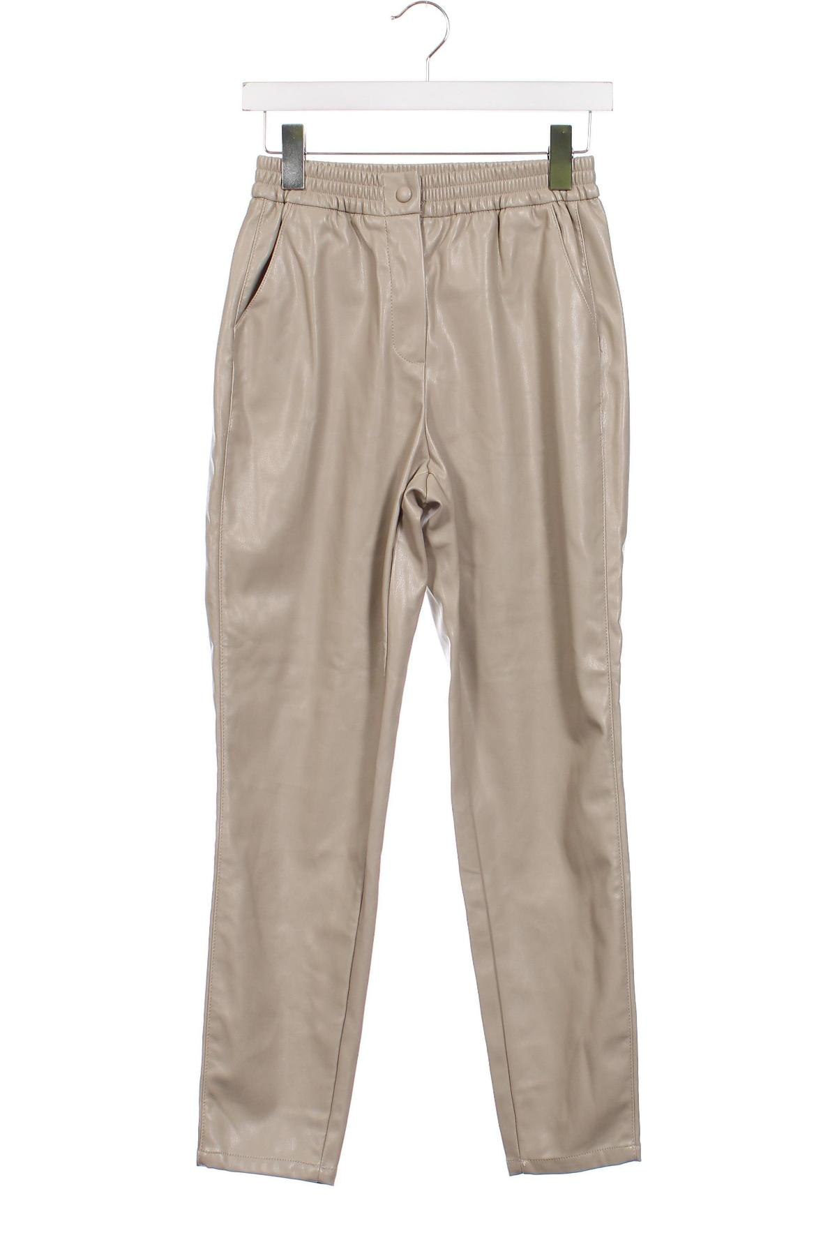 Dámské kožené kalhoty  Reserved, Velikost XS, Barva Béžová, Cena  495,00 Kč