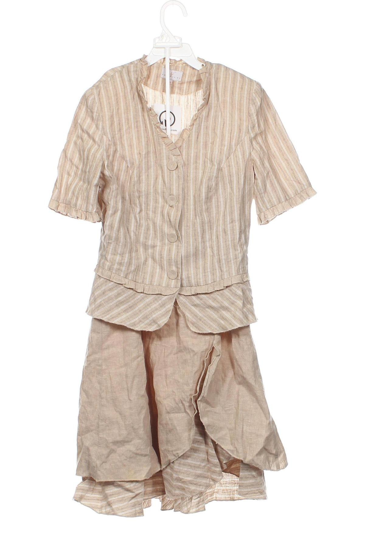 Γυναικείο κοστούμι, Μέγεθος XS, Χρώμα Εκρού, Τιμή 12,87 €