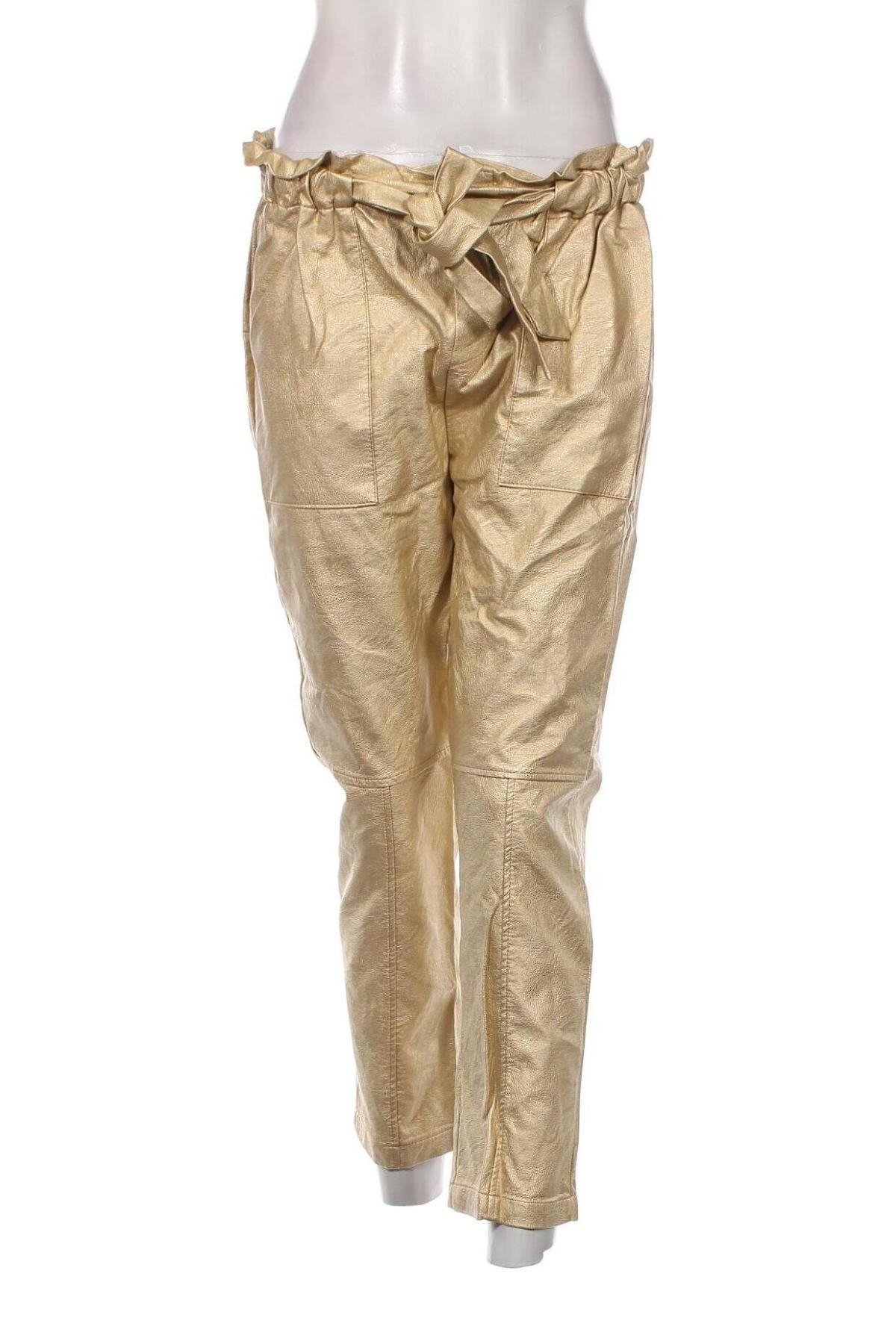 Дамски панталон, Размер M, Цвят Златист, Цена 29,00 лв.