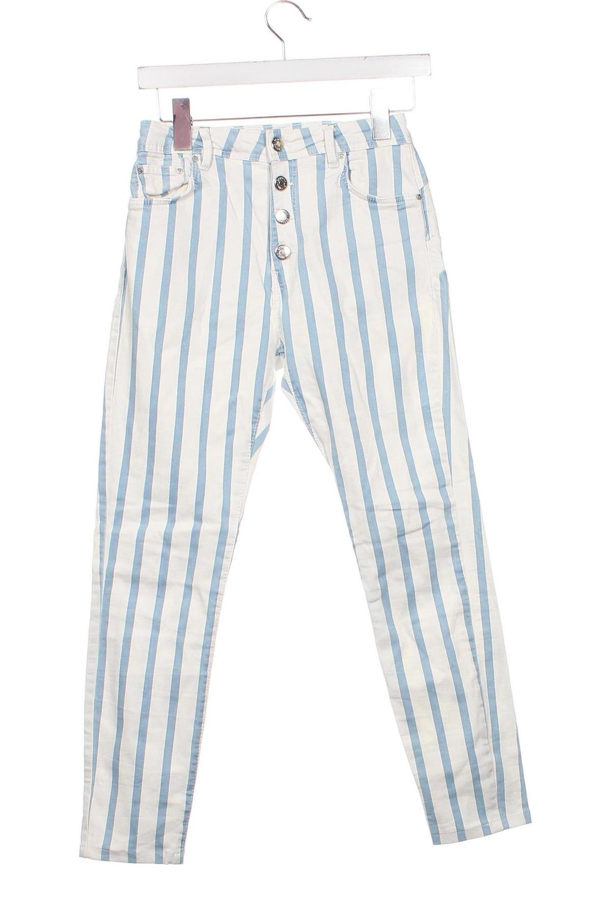 Pantaloni de femei Bershka, Mărime XS, Culoare Alb, Preț 24,42 Lei