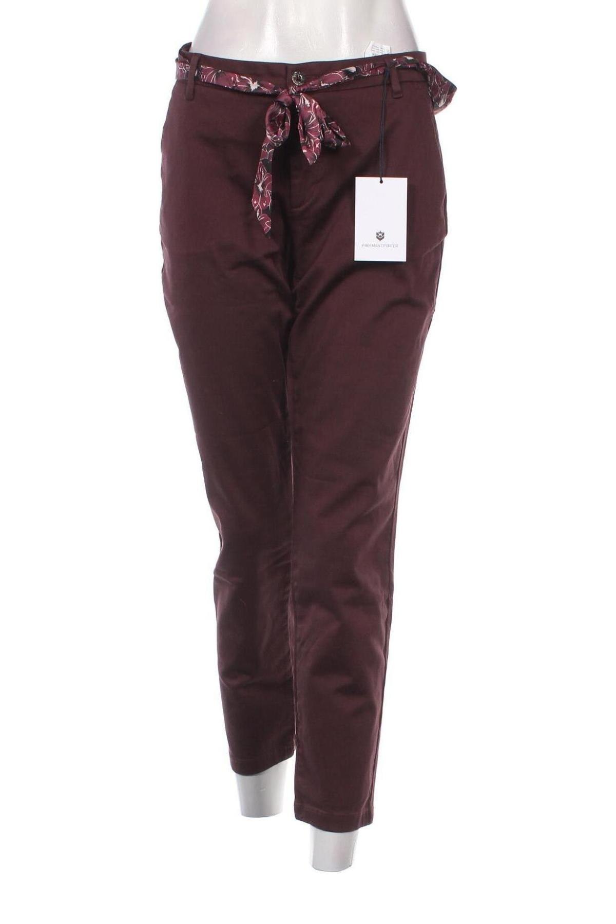 Дамски панталон Freeman T. Porter, Размер L, Цвят Червен, Цена 156,00 лв.