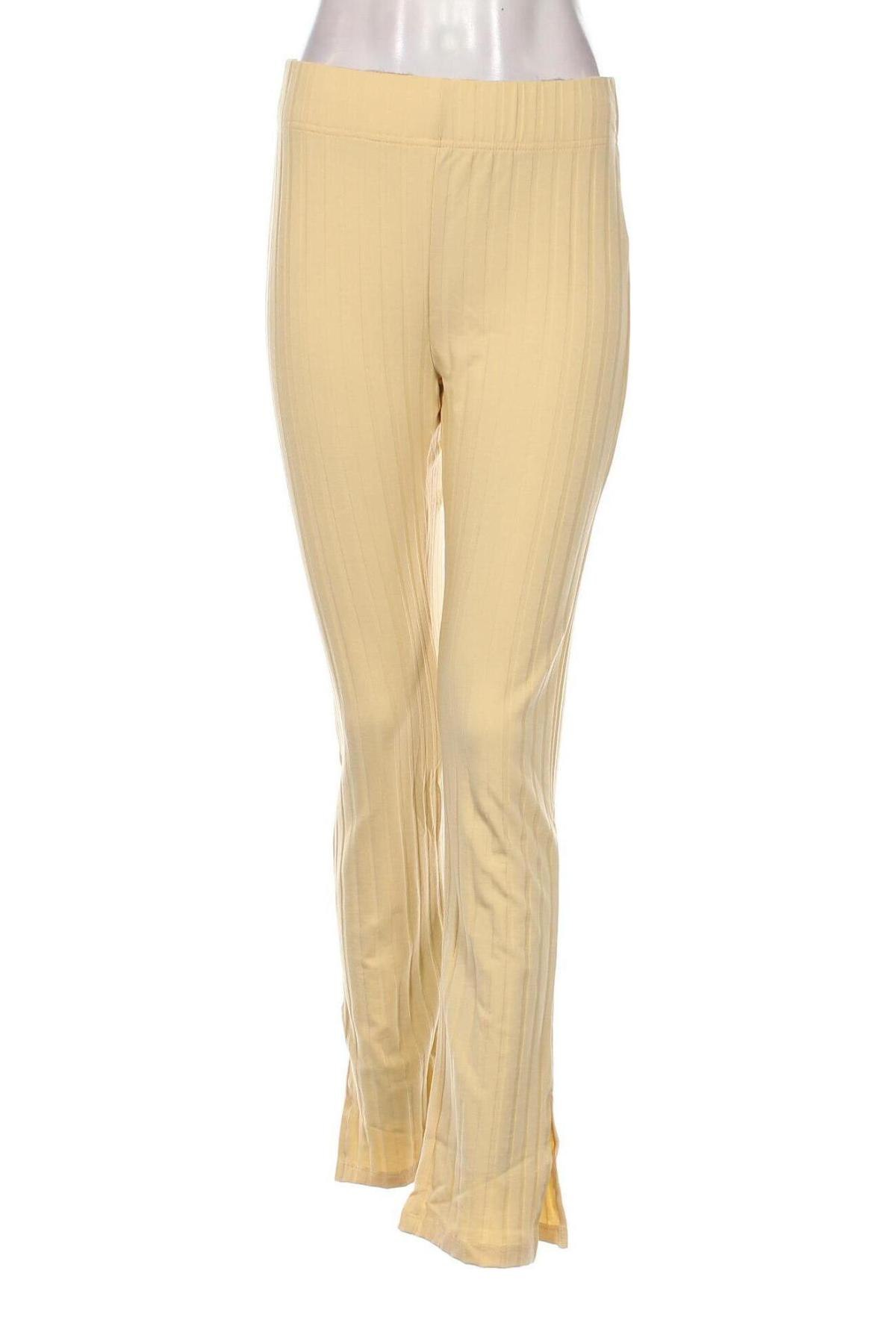 Дамски панталон Gina Tricot, Размер M, Цвят Жълт, Цена 19,84 лв.