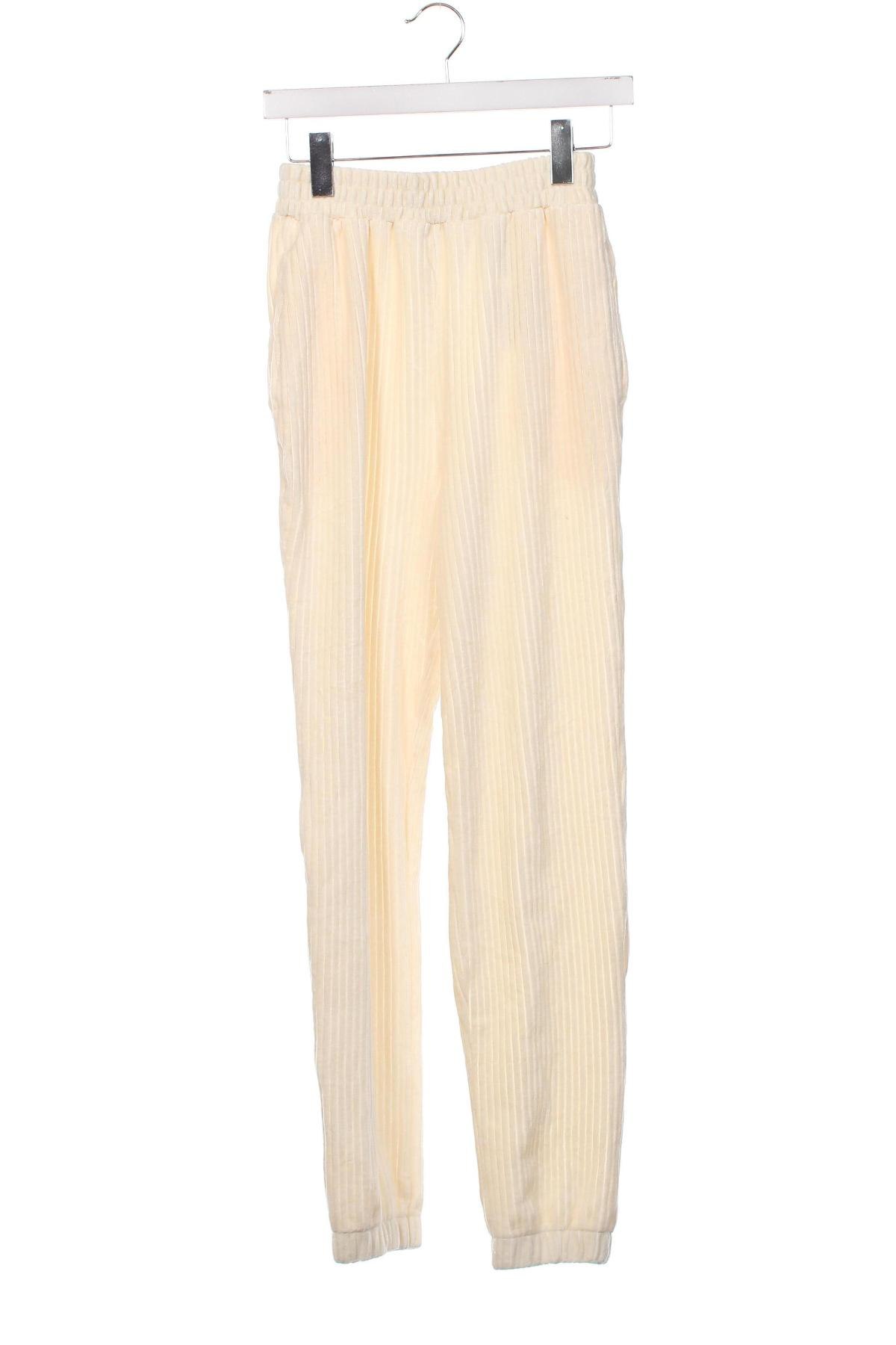 Dámské kalhoty  H&M, Velikost XS, Barva Krémová, Cena  162,00 Kč
