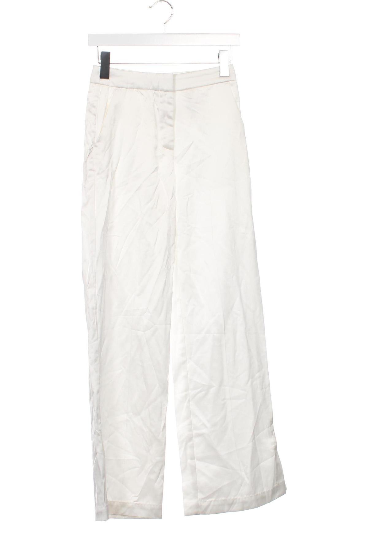 Pantaloni de femei H&M, Mărime XS, Culoare Ecru, Preț 95,39 Lei