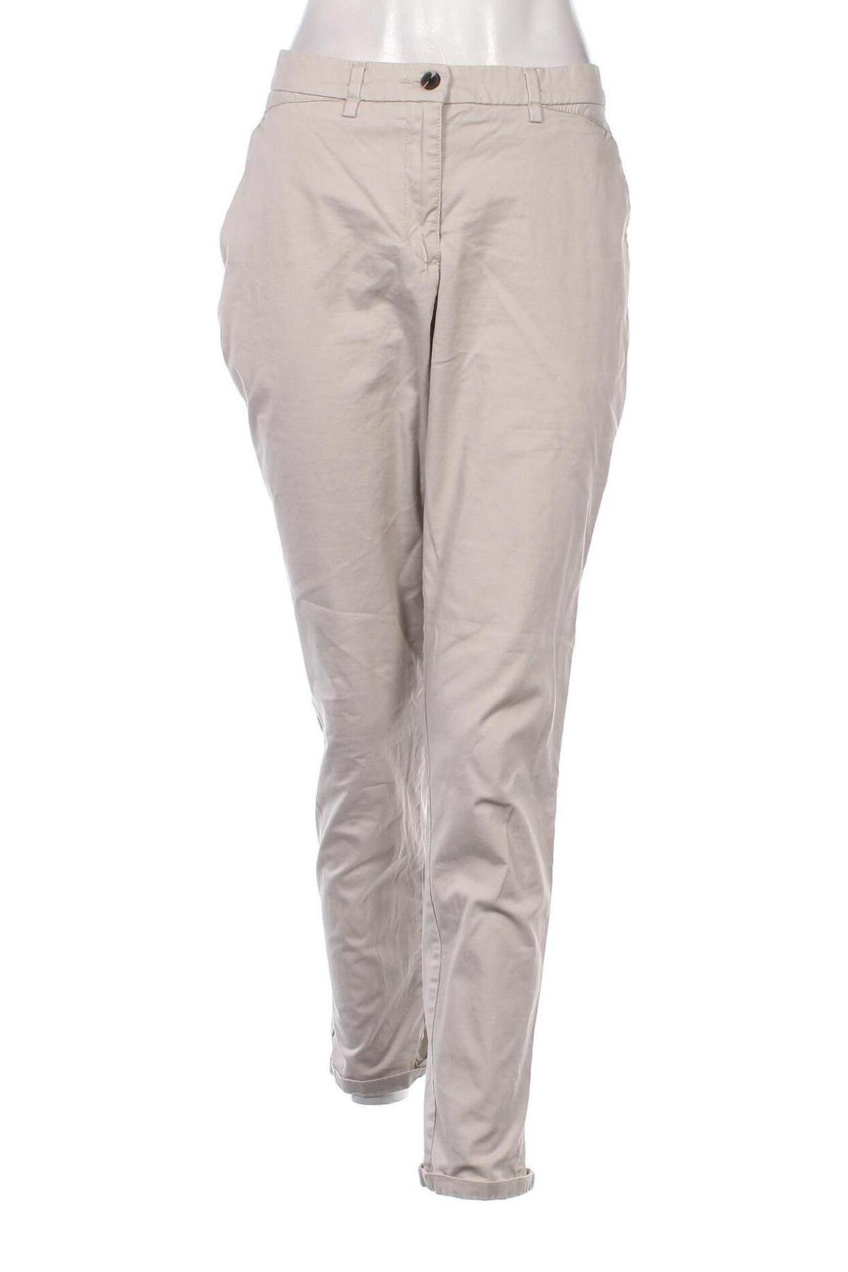 Pantaloni de femei H&M, Mărime L, Culoare Bej, Preț 73,98 Lei