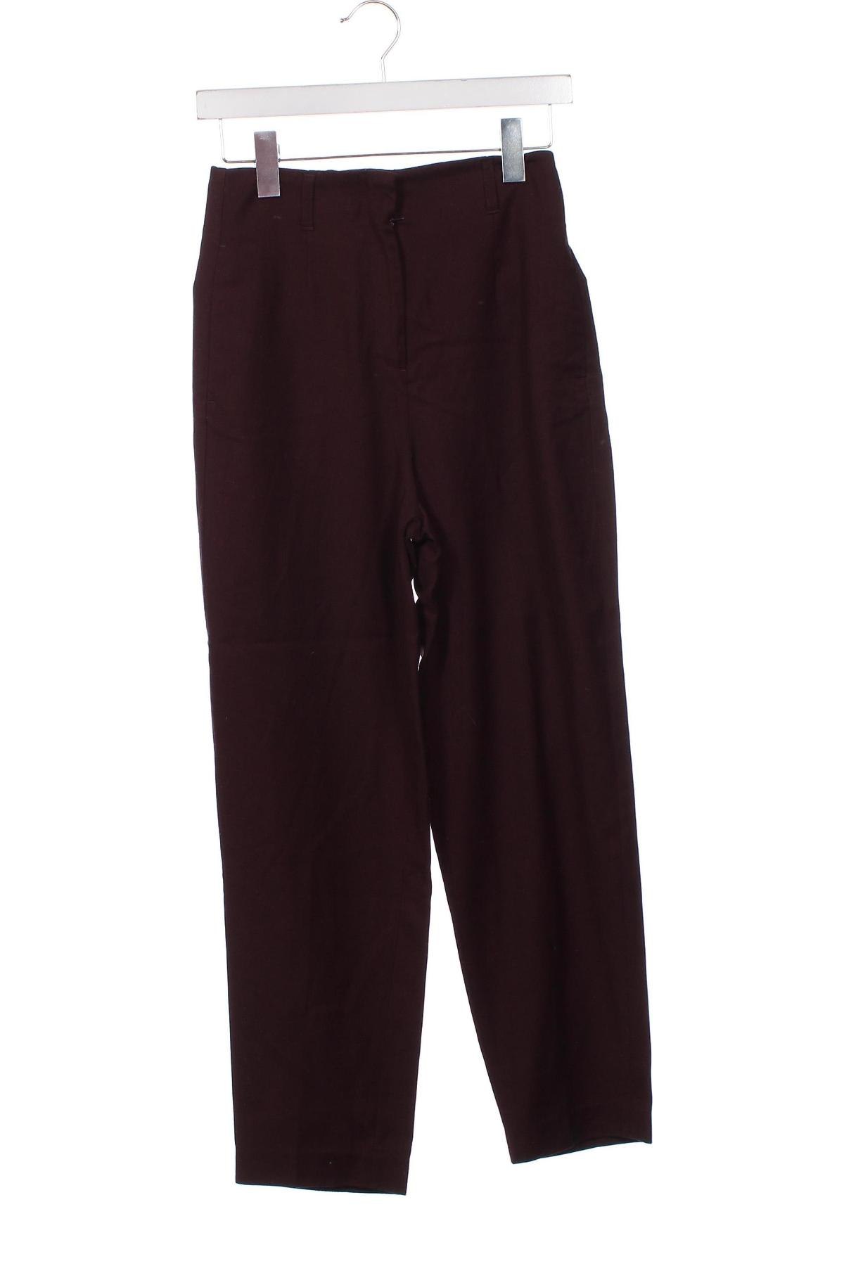 Дамски панталон H&M, Размер XS, Цвят Червен, Цена 19,00 лв.