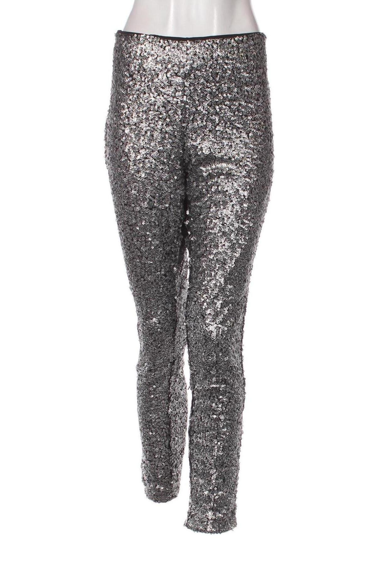 Pantaloni de femei H&M, Mărime XL, Culoare Argintiu, Preț 52,46 Lei