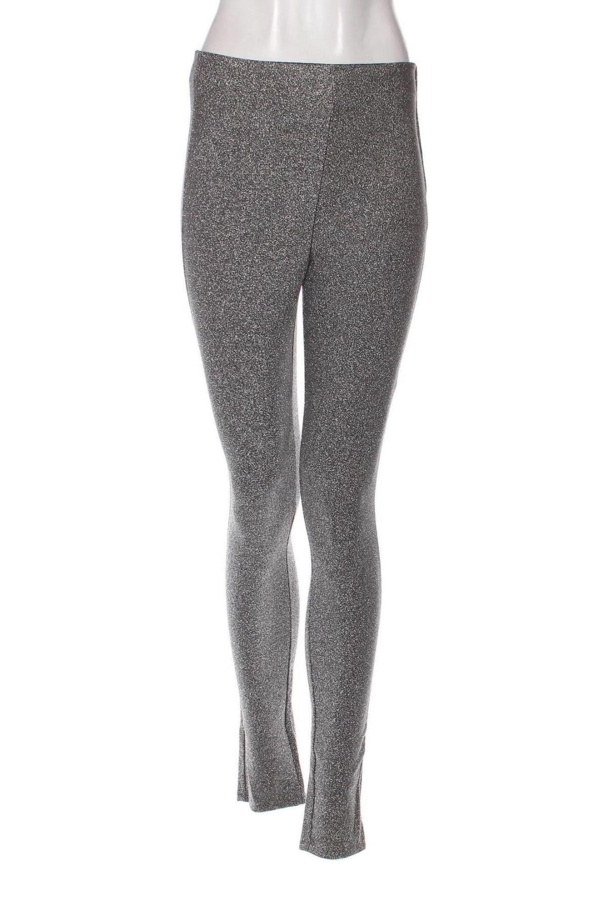Дамски панталон H&M Divided, Размер S, Цвят Сребрист, Цена 9,57 лв.