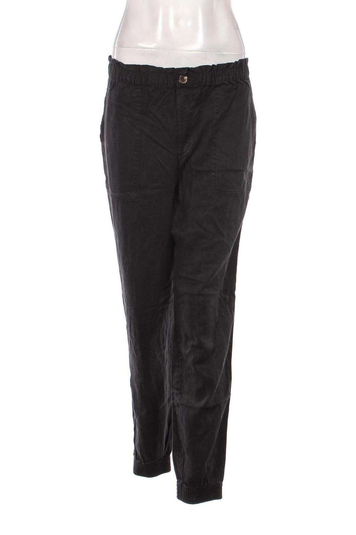 Дамски панталон H&M L.O.G.G., Размер M, Цвят Черен, Цена 9,86 лв.