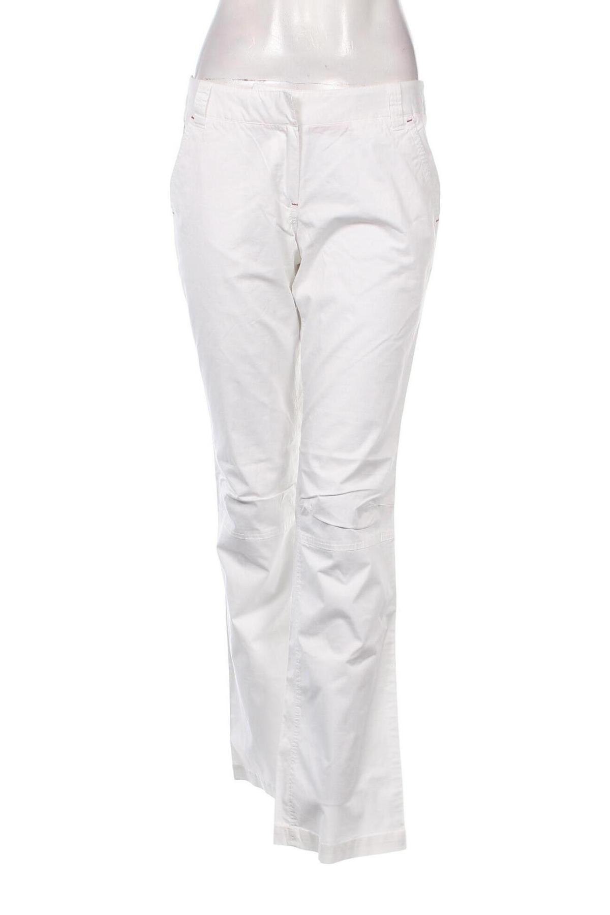 Pantaloni de femei Kappa, Mărime L, Culoare Alb, Preț 237,24 Lei