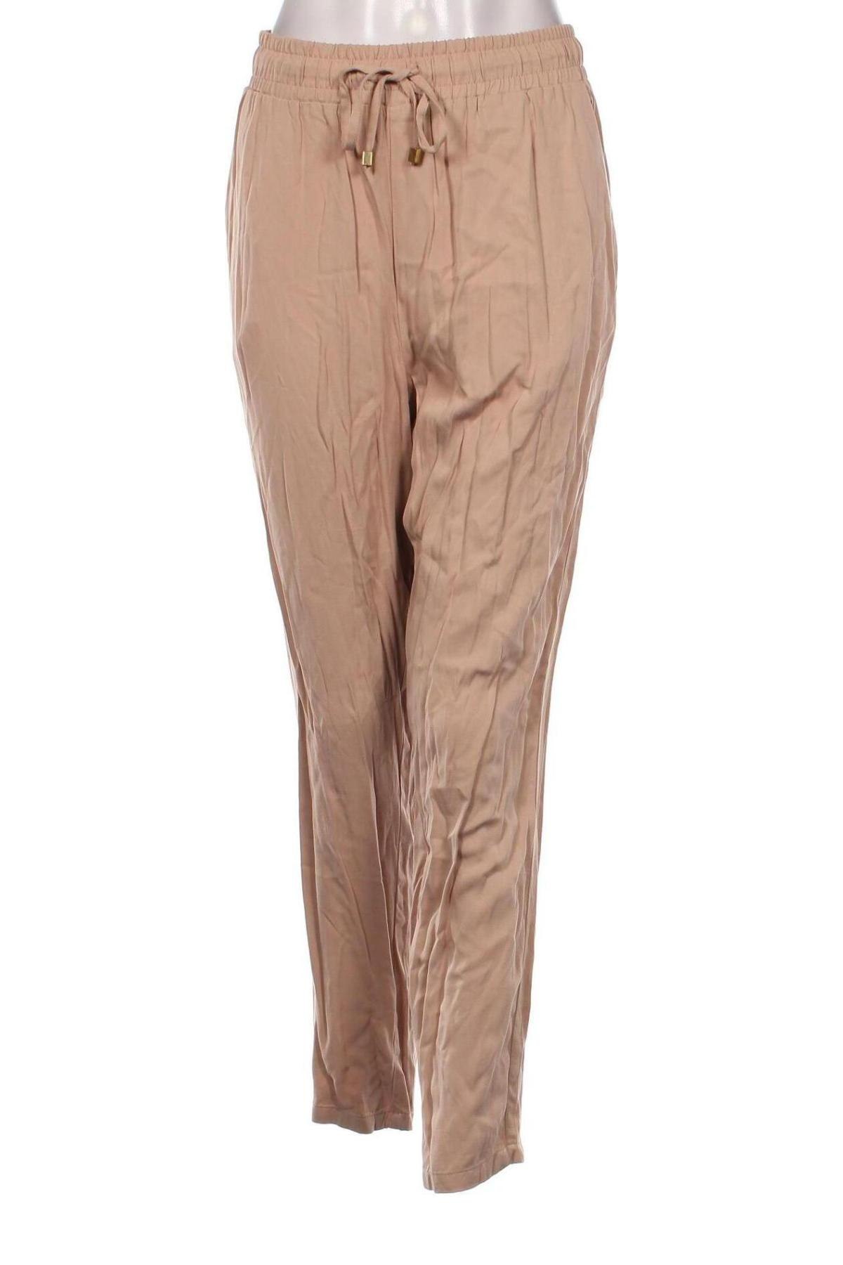 Дамски панталон LC Waikiki, Размер L, Цвят Бежов, Цена 26,40 лв.