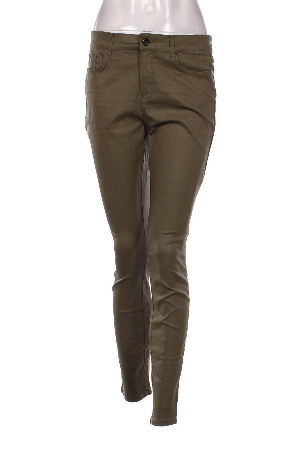 Дамски панталон Massimo Dutti, Размер M, Цвят Зелен, Цена 31,28 лв.