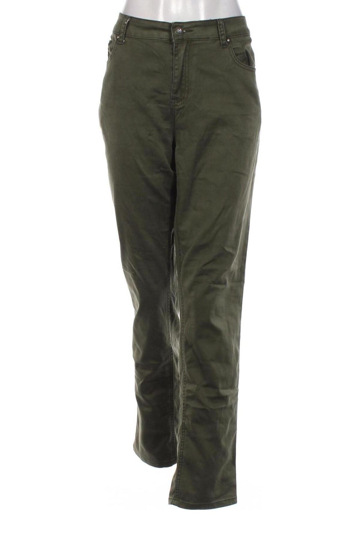 Γυναικείο παντελόνι Miss Anna, Μέγεθος XL, Χρώμα Πράσινο, Τιμή 17,94 €