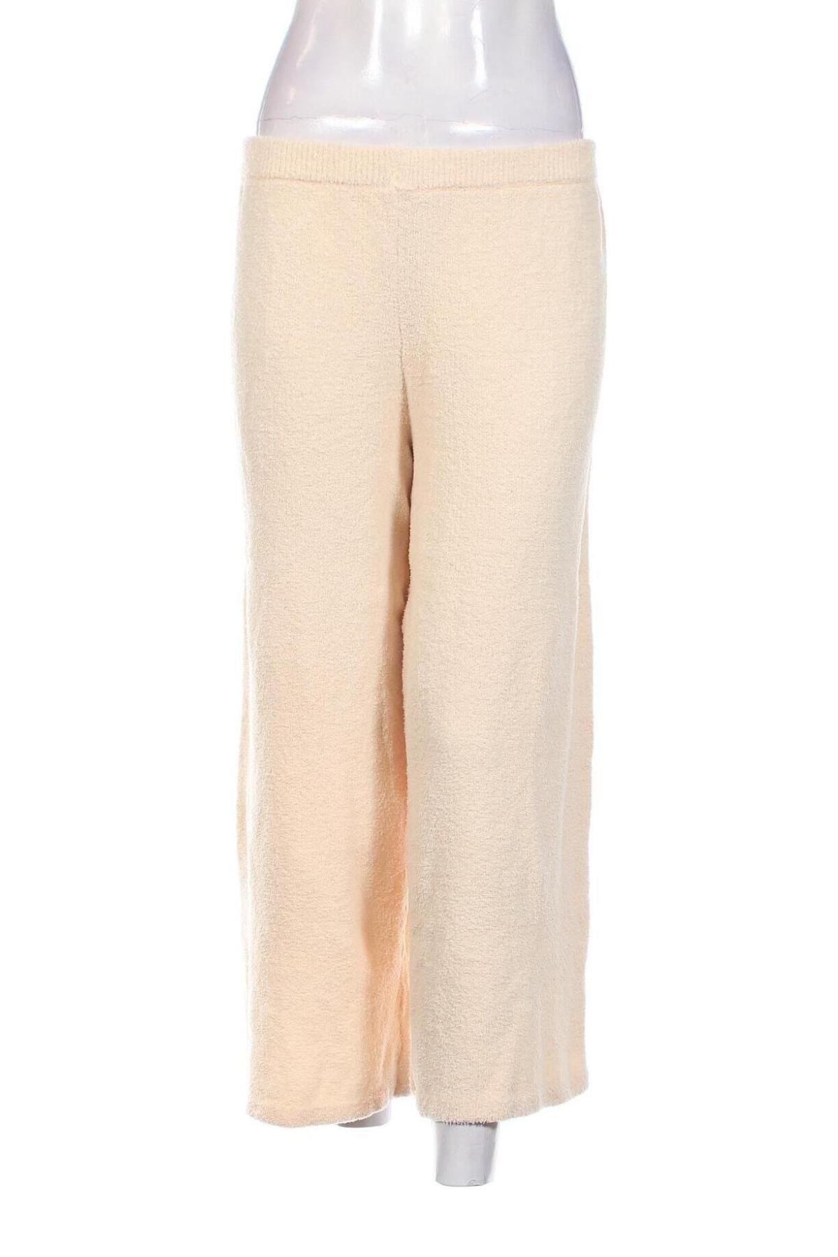Pantaloni de femei Monki, Mărime S, Culoare Ecru, Preț 33,16 Lei
