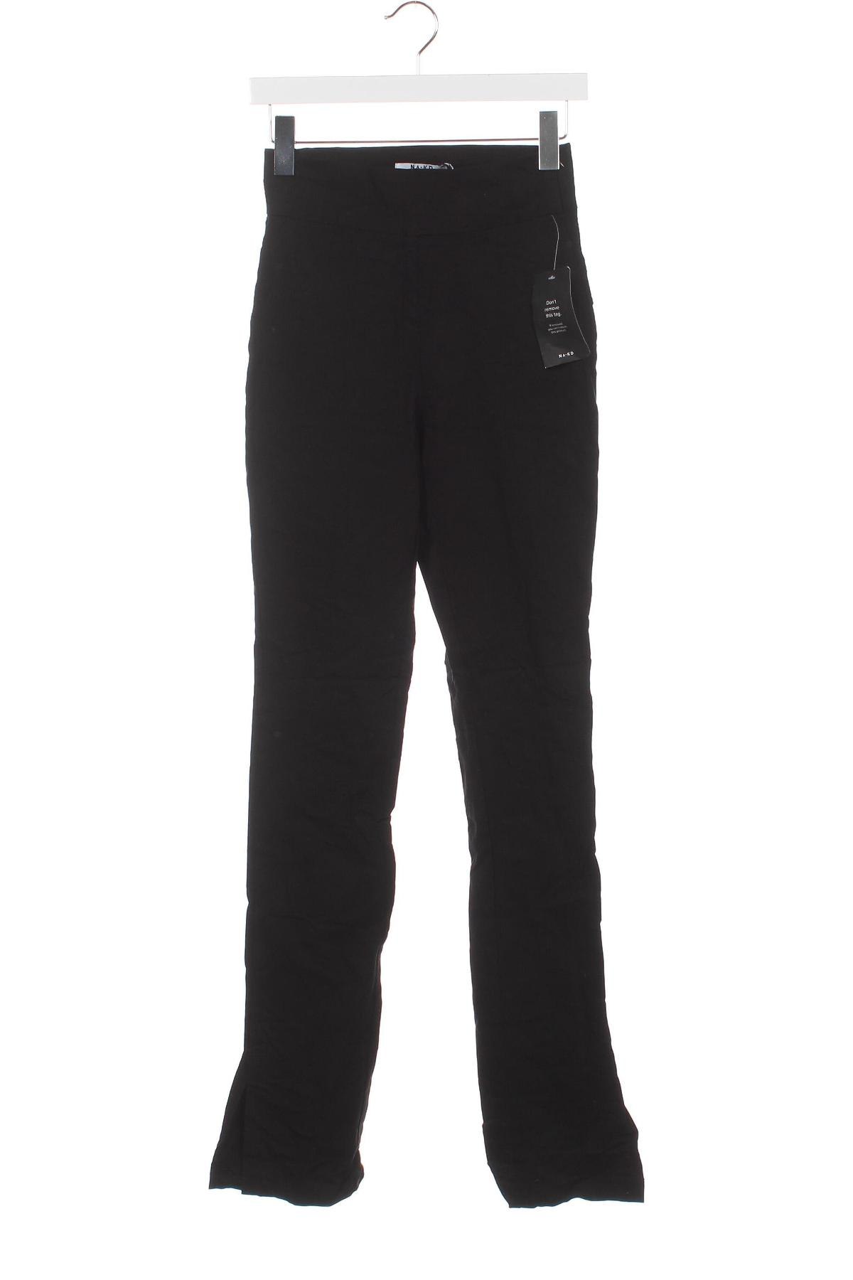Дамски панталон NA-KD, Размер XS, Цвят Черен, Цена 9,30 лв.
