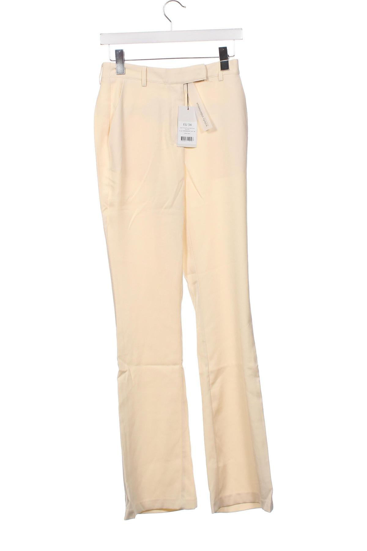Γυναικείο παντελόνι NA-KD, Μέγεθος XS, Χρώμα Εκρού, Τιμή 7,19 €