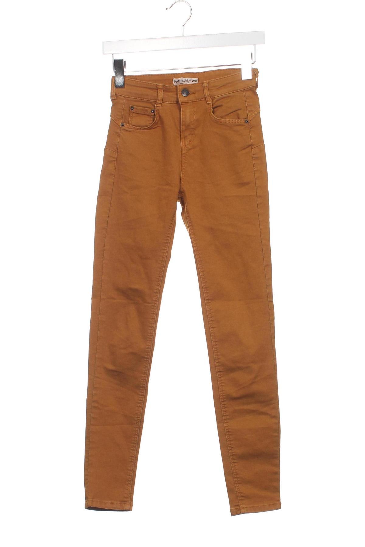 Dámské kalhoty  Pull&Bear, Velikost XS, Barva Hnědá, Cena  139,00 Kč
