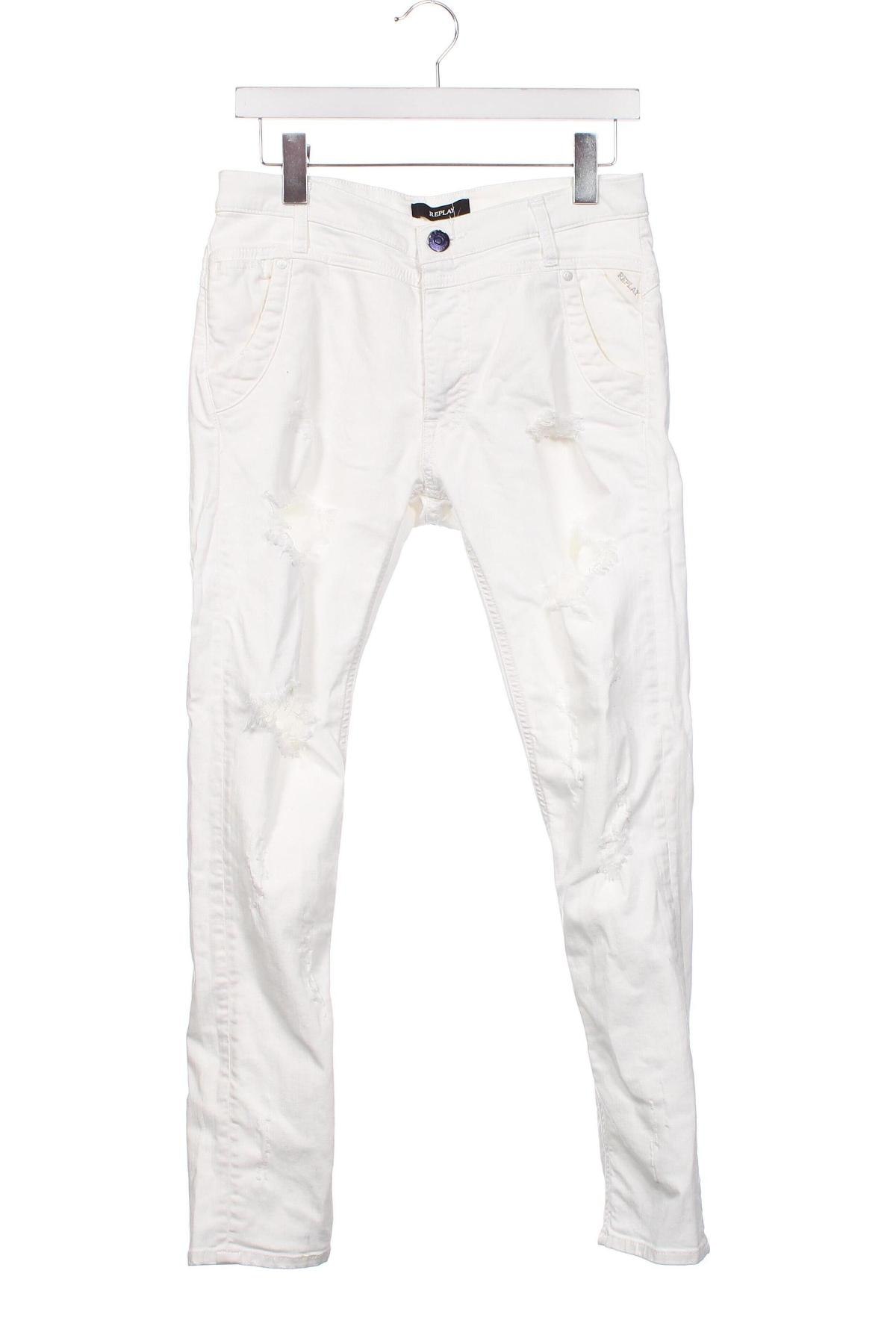 Pantaloni de femei Replay, Mărime S, Culoare Ecru, Preț 146,94 Lei