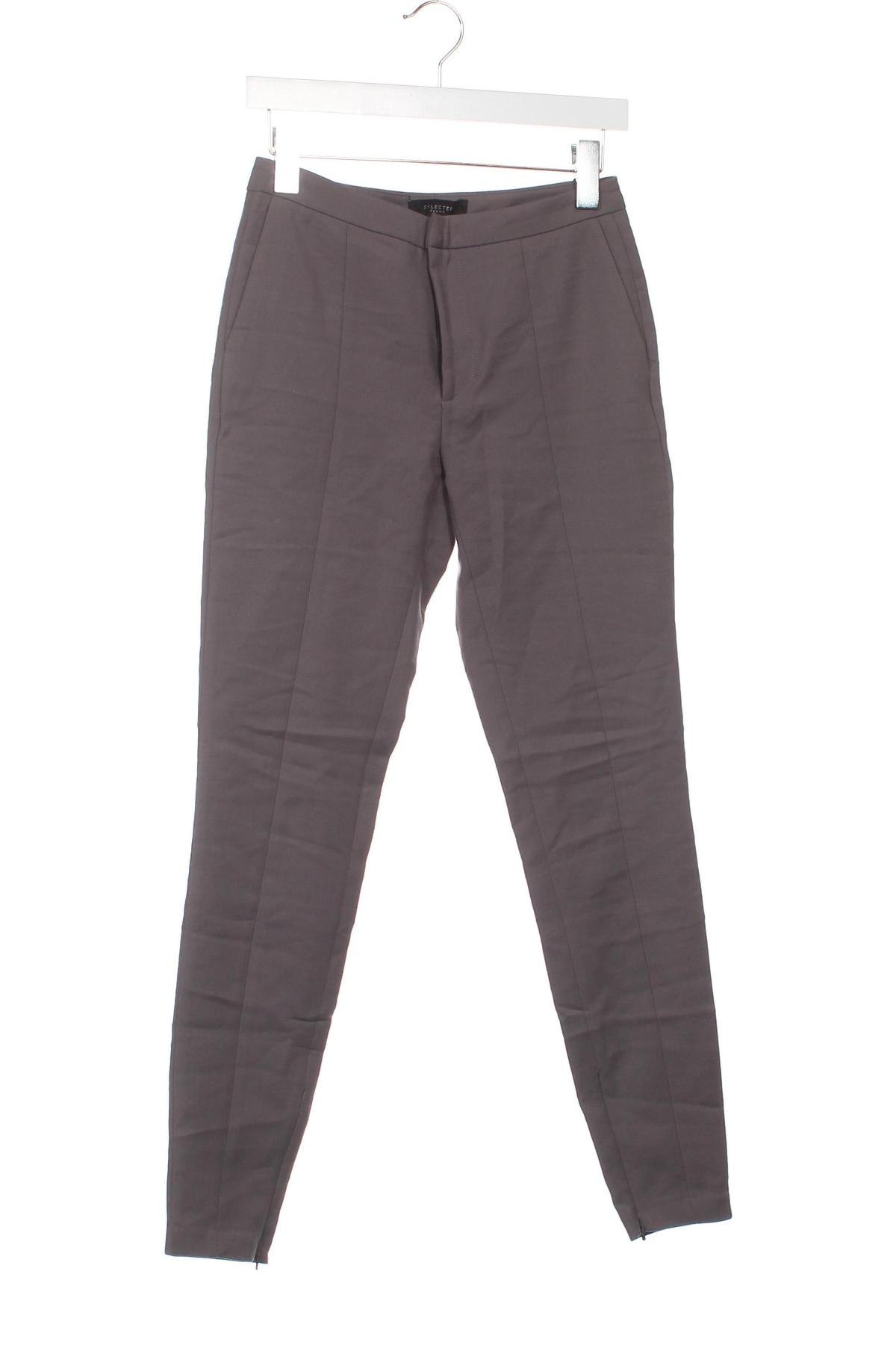 Pantaloni de femei Selected Femme, Mărime S, Culoare Gri, Preț 72,37 Lei