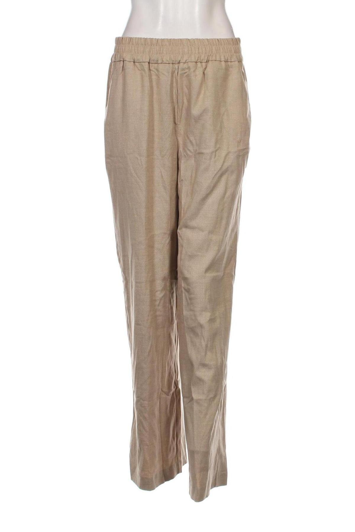 Γυναικείο παντελόνι Selected Femme, Μέγεθος M, Χρώμα  Μπέζ, Τιμή 15,31 €