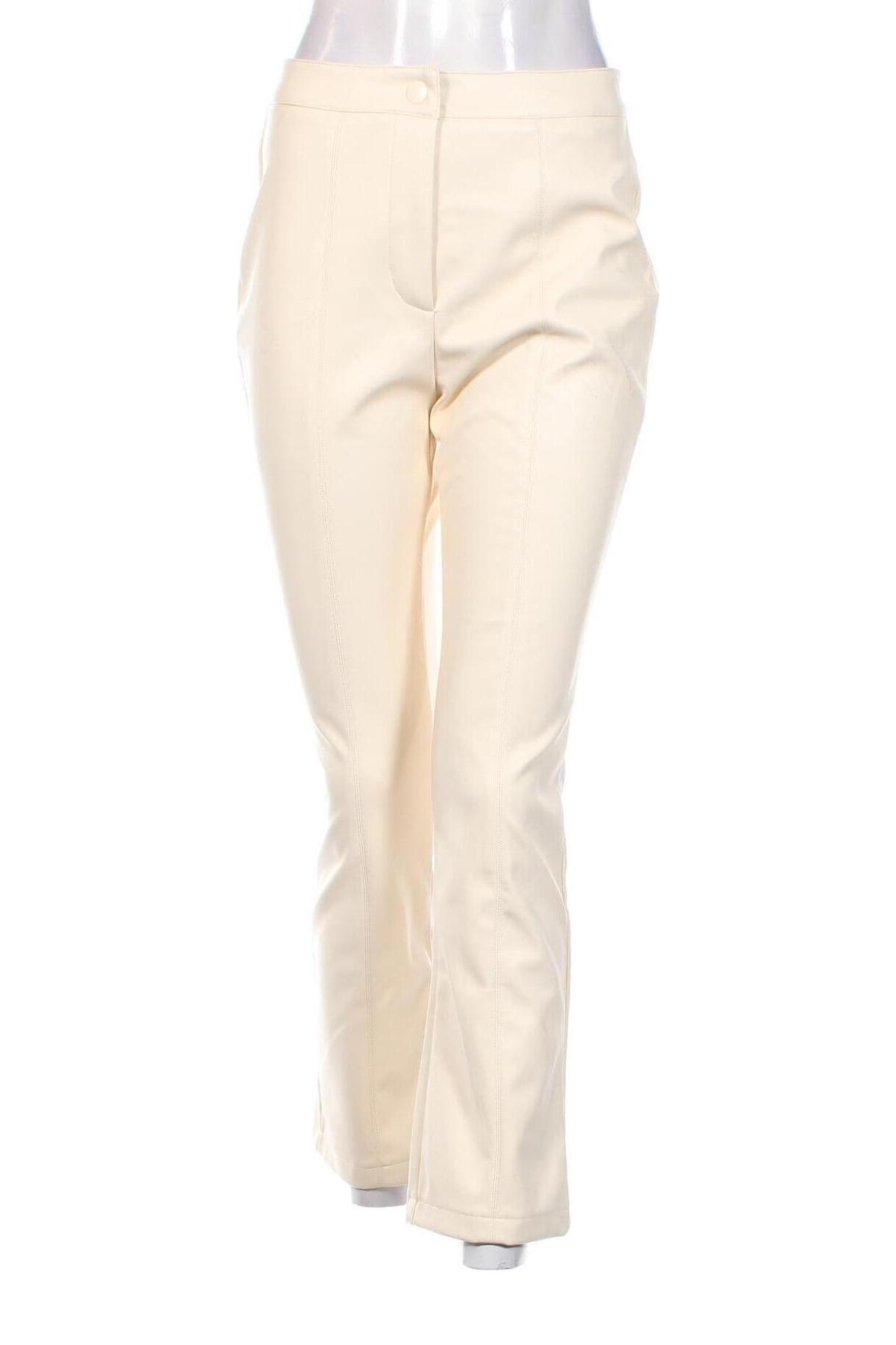Pantaloni de femei Sinsay, Mărime M, Culoare Ecru, Preț 73,98 Lei