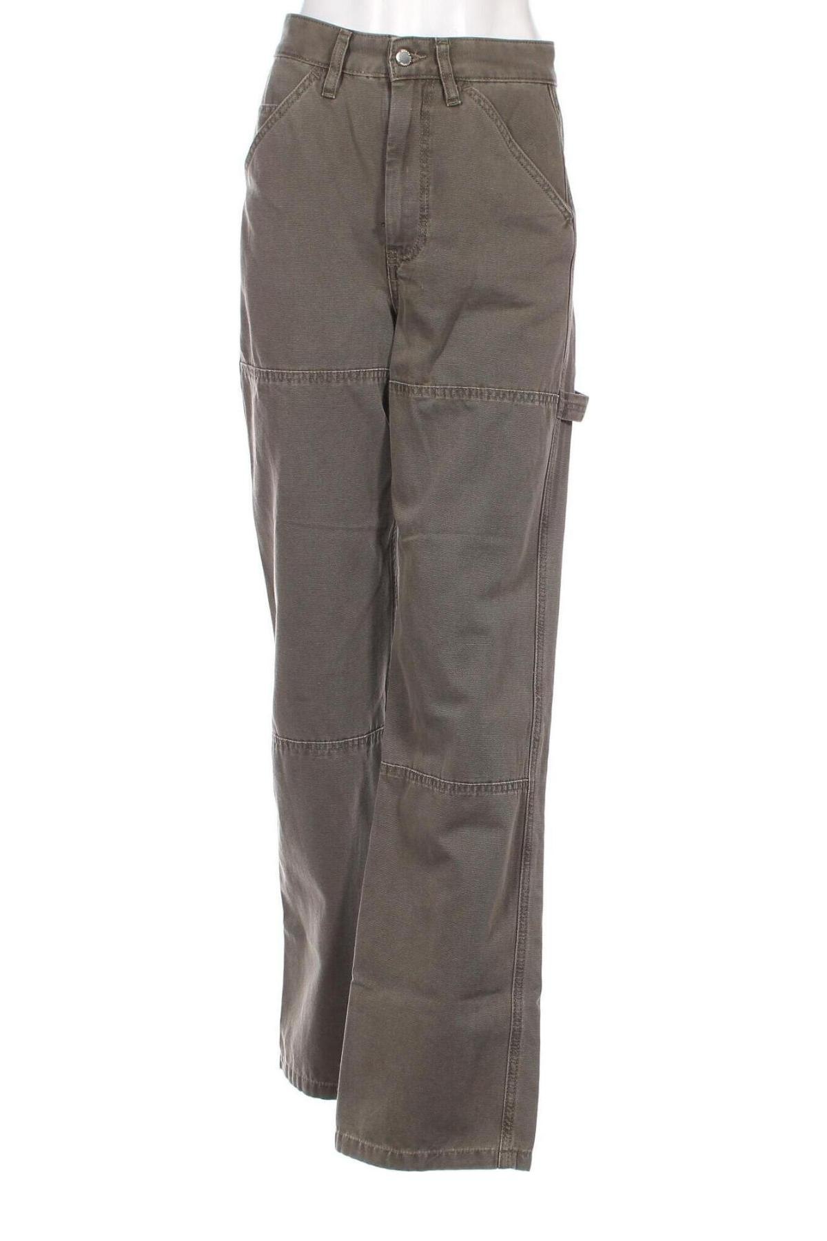 Дамски панталон Superdry, Размер S, Цвят Сив, Цена 15,90 лв.