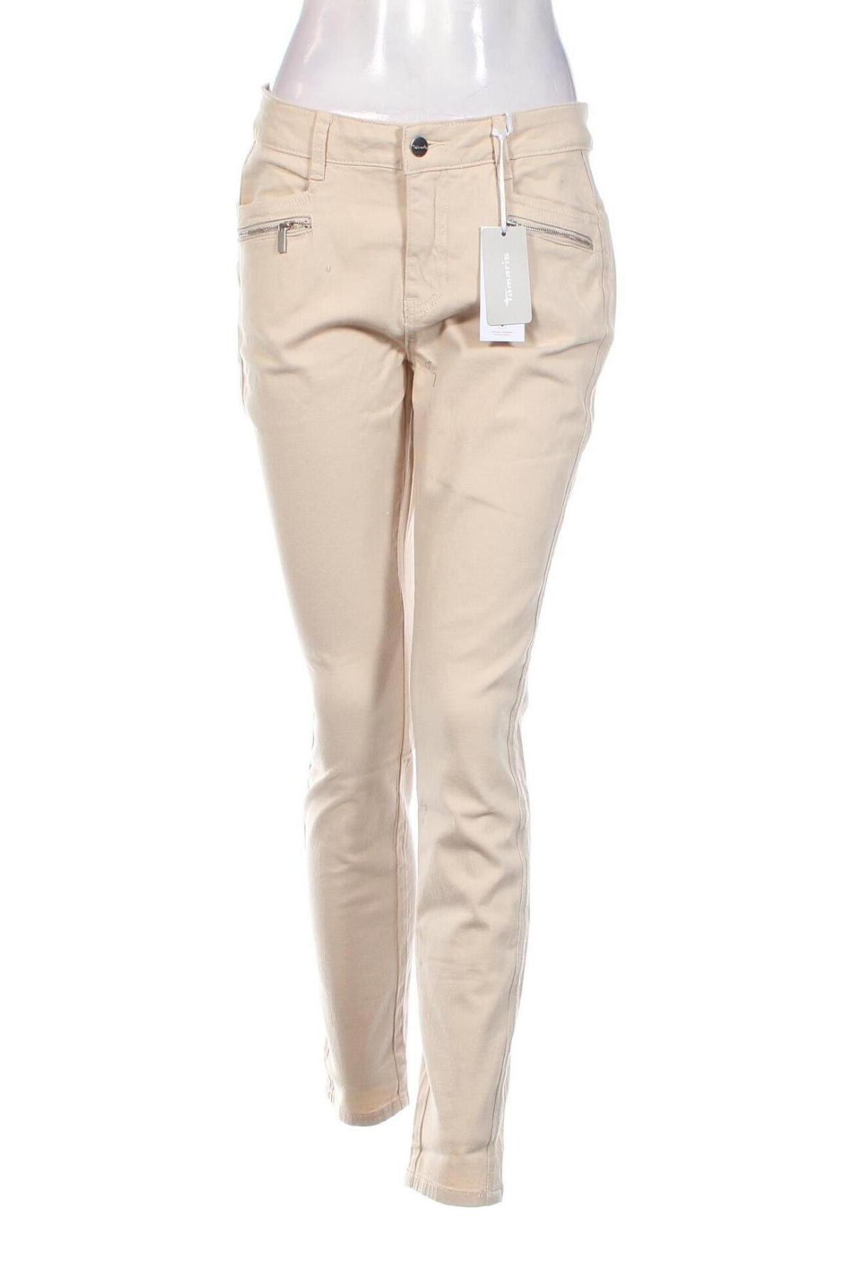 Pantaloni de femei Tamaris, Mărime M, Culoare Bej, Preț 91,78 Lei