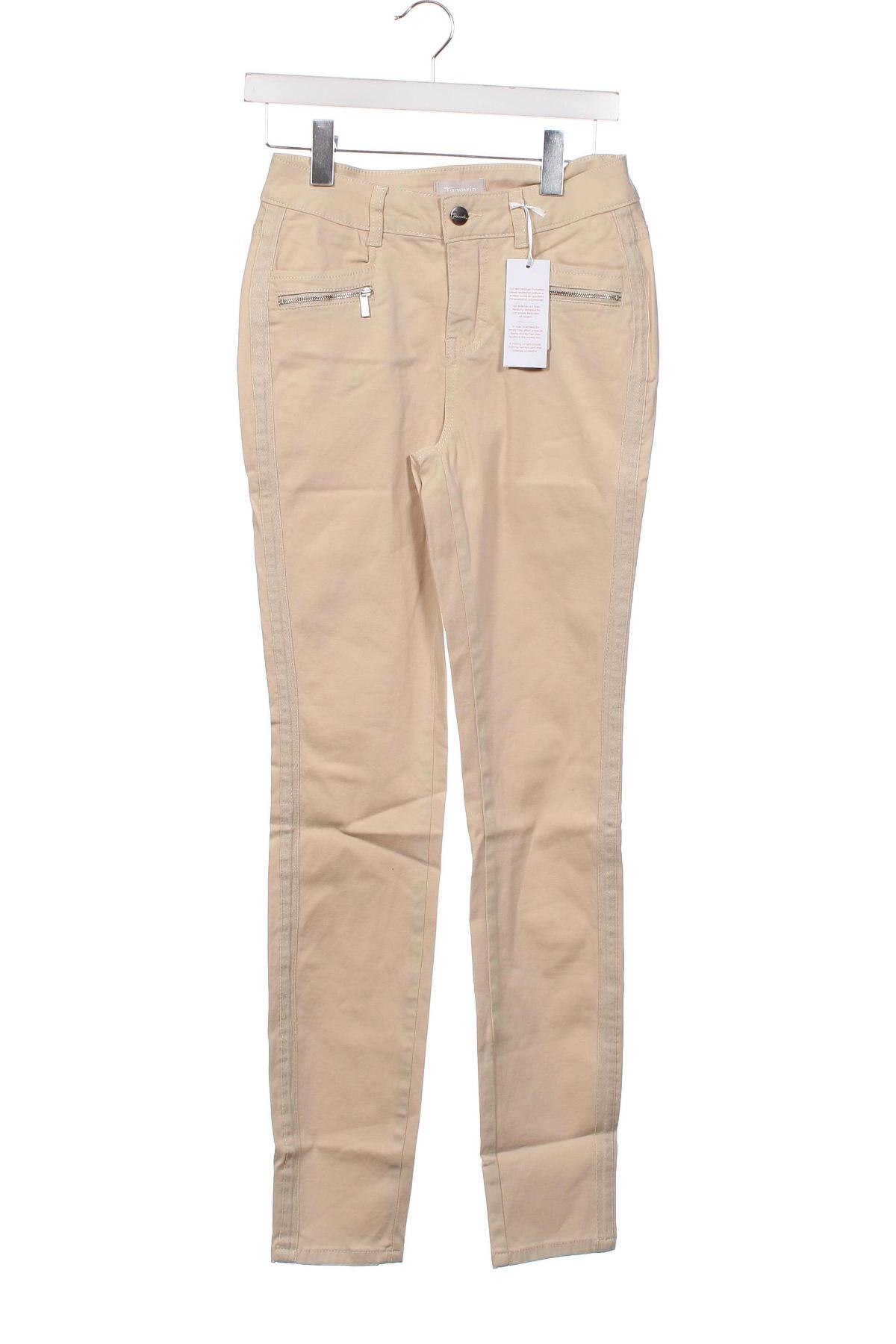 Pantaloni de femei Tamaris, Mărime XS, Culoare Bej, Preț 91,78 Lei