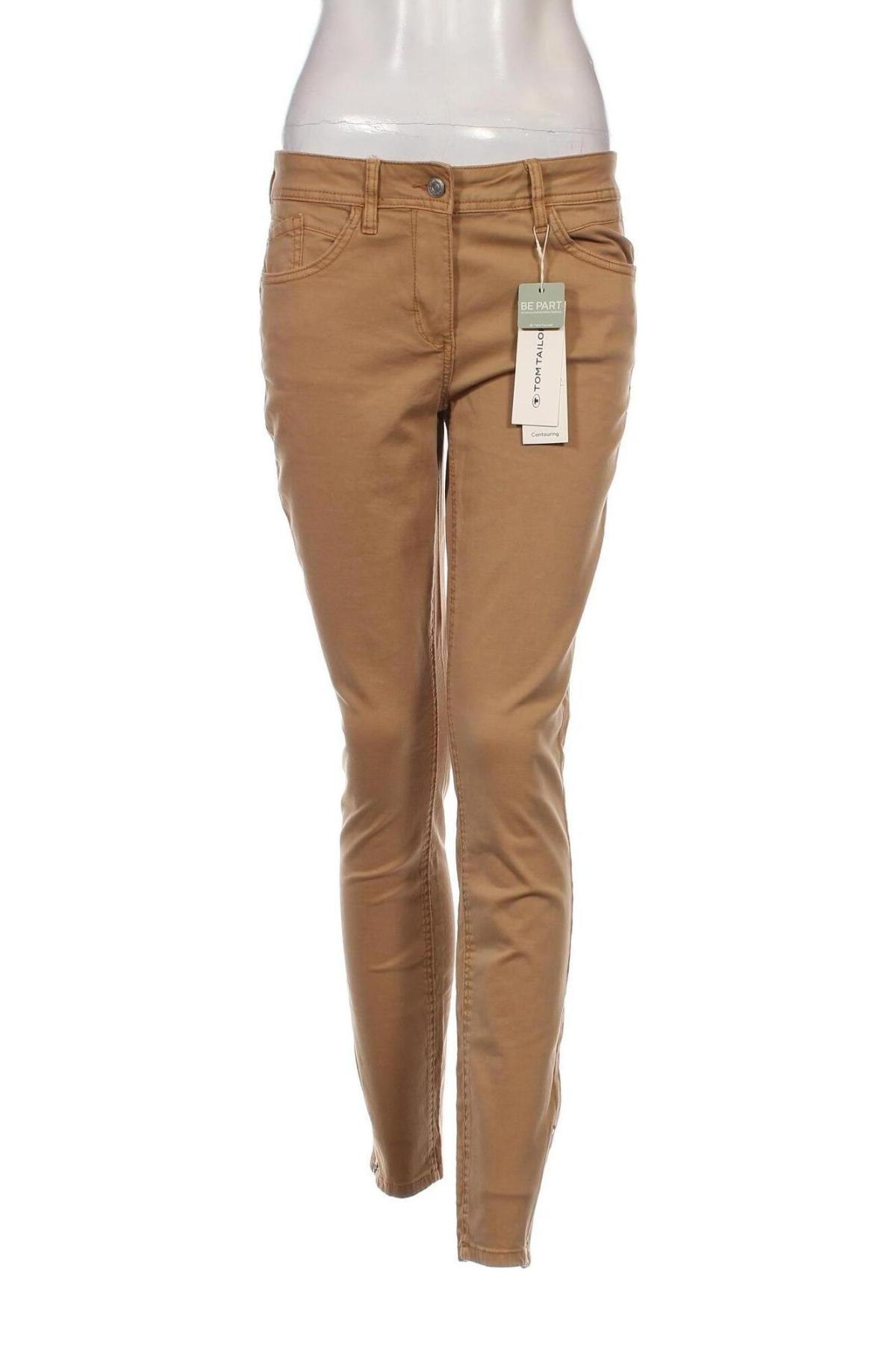 Дамски панталон Tom Tailor, Размер M, Цвят Бежов, Цена 21,39 лв.