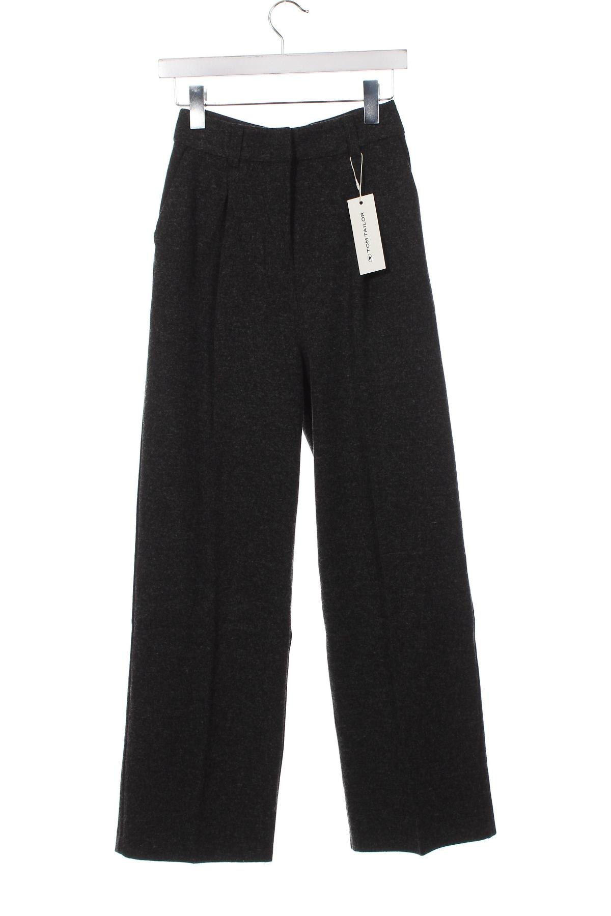 Дамски панталон Tom Tailor, Размер XS, Цвят Сив, Цена 28,83 лв.