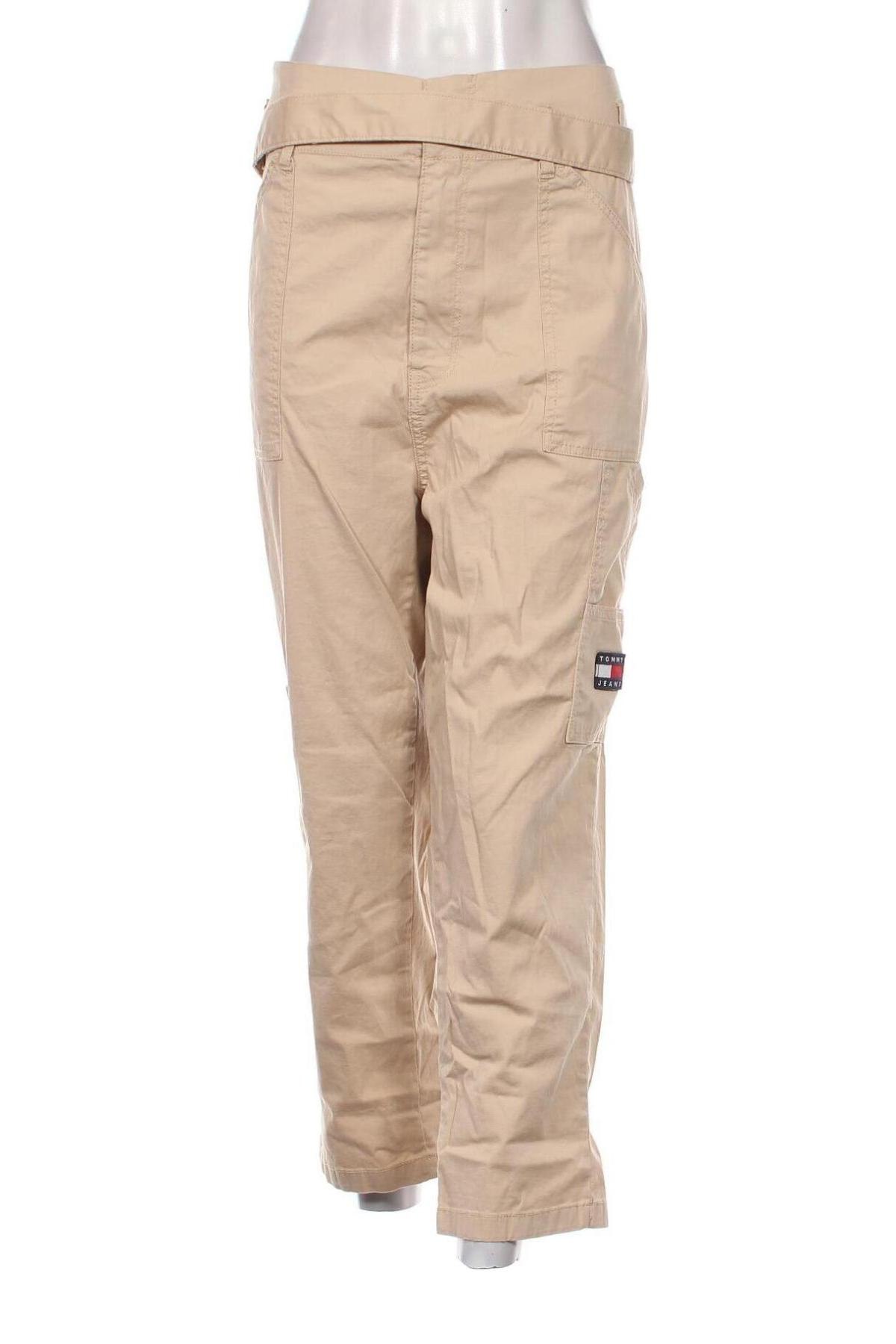 Damenhose Tommy Jeans, Größe L, Farbe Beige, Preis 44,16 €
