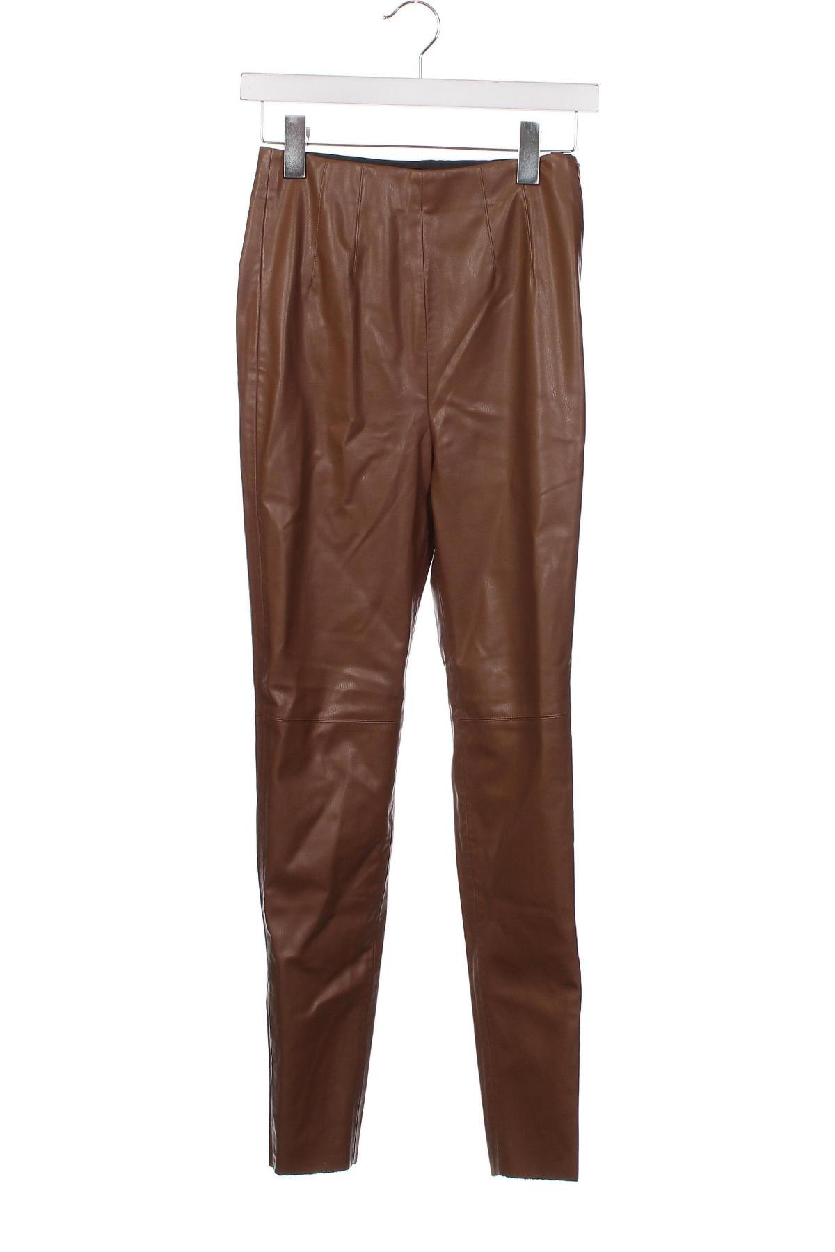Дамски панталон Zara, Размер S, Цвят Кафяв, Цена 39,24 лв.