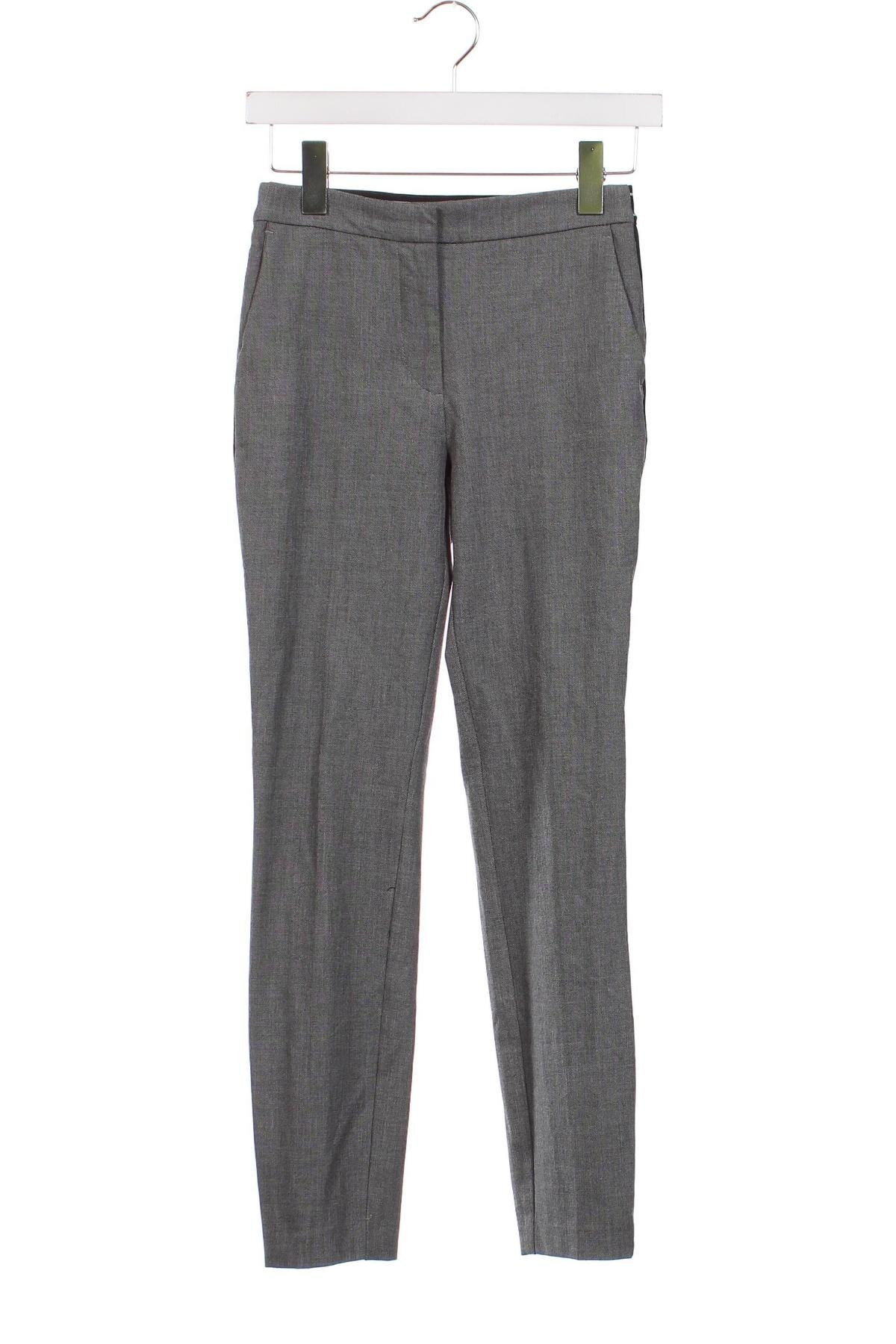 Дамски панталон Zara, Размер XS, Цвят Сив, Цена 8,64 лв.