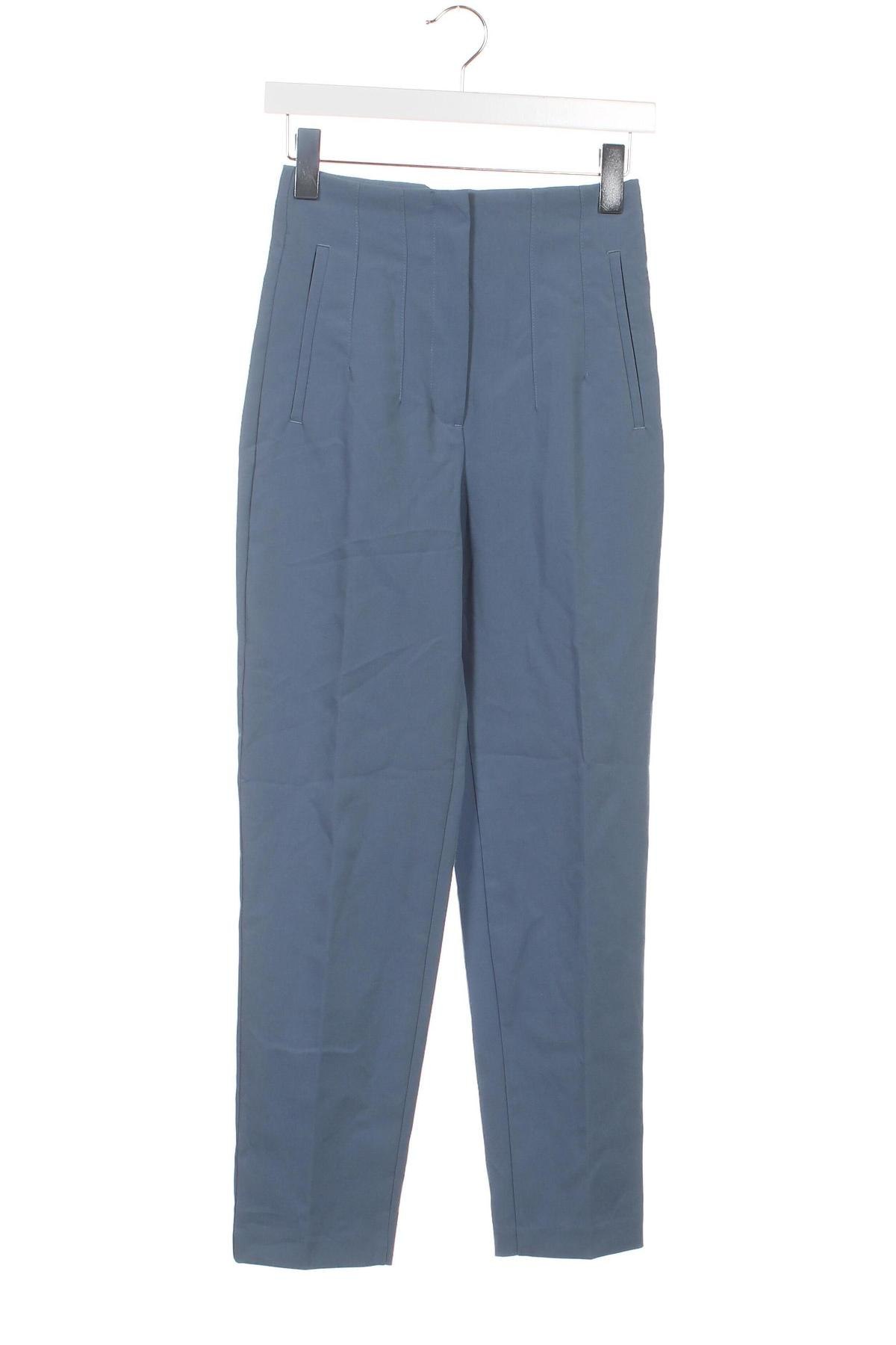 Дамски панталон Zara, Размер XS, Цвят Син, Цена 27,00 лв.
