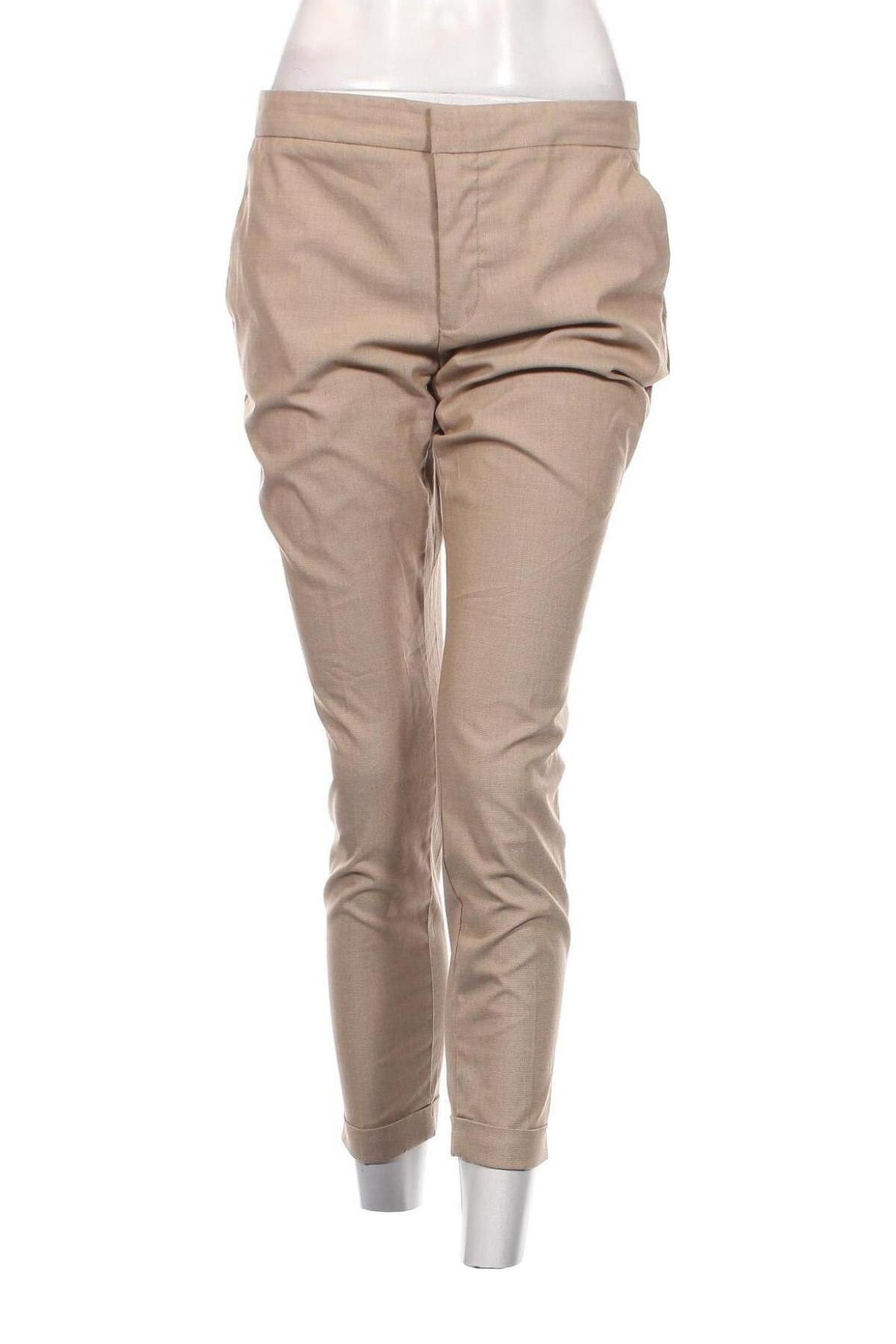 Дамски панталон Zara, Размер M, Цвят Кафяв, Цена 27,00 лв.